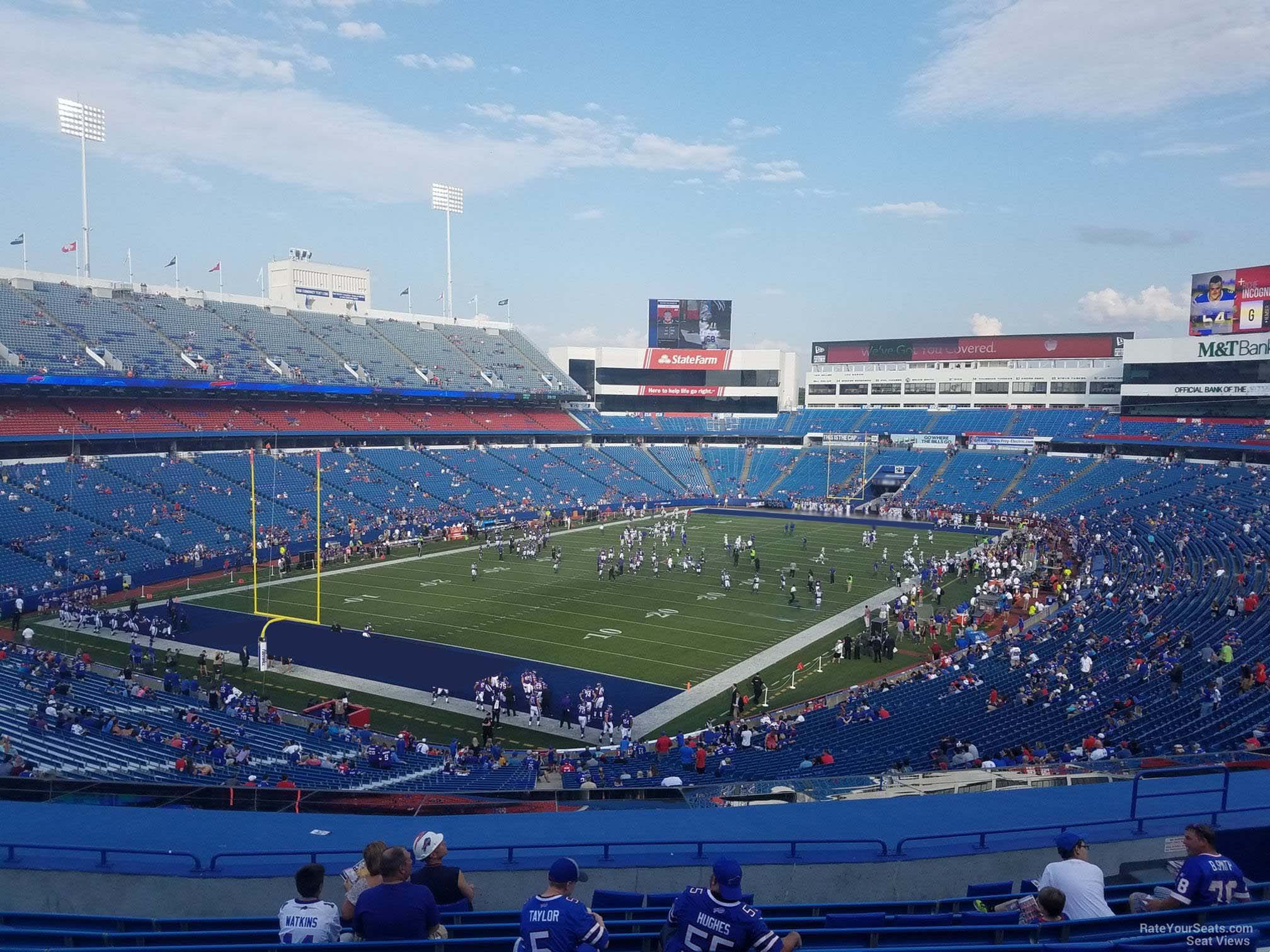 section 241, row 12 seat view  for football - highmark stadium