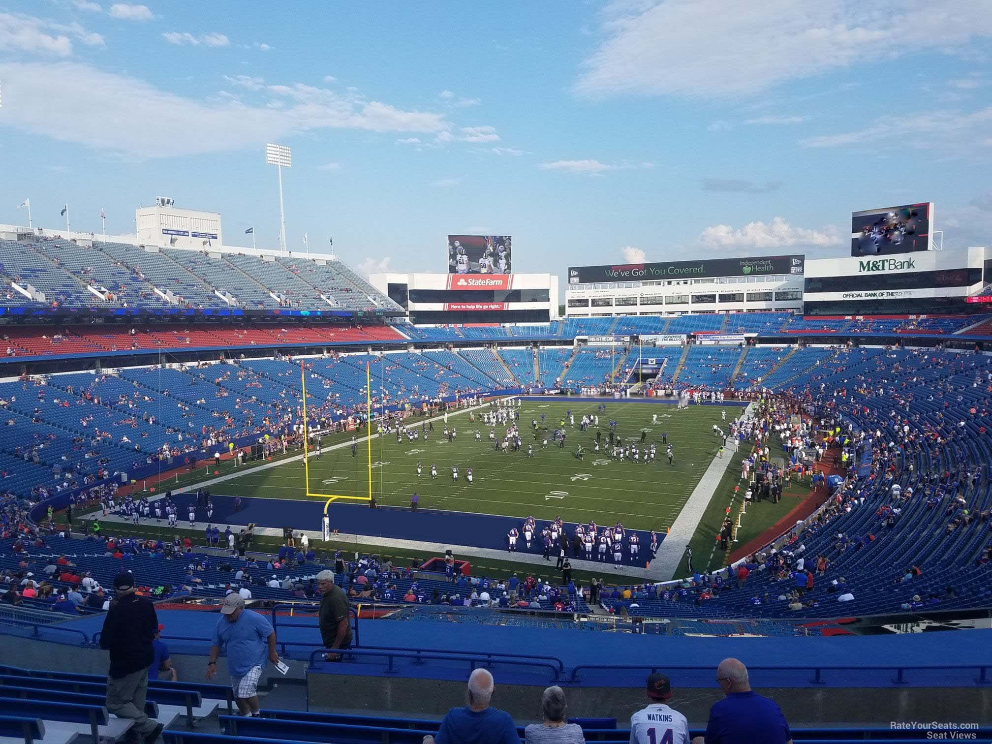 section 242, row 12 seat view  for football - highmark stadium