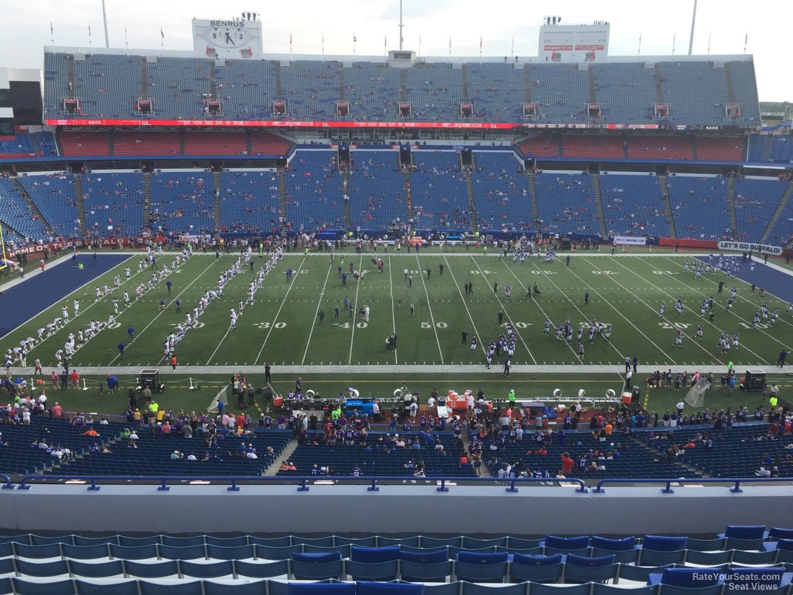 section 312, row 11 seat view  for football - highmark stadium