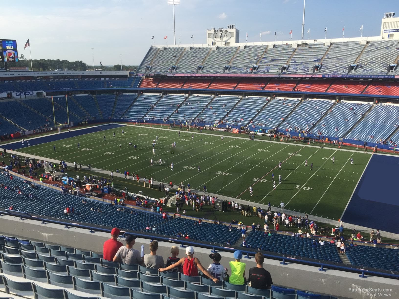 section 330, row 11 seat view  for football - highmark stadium