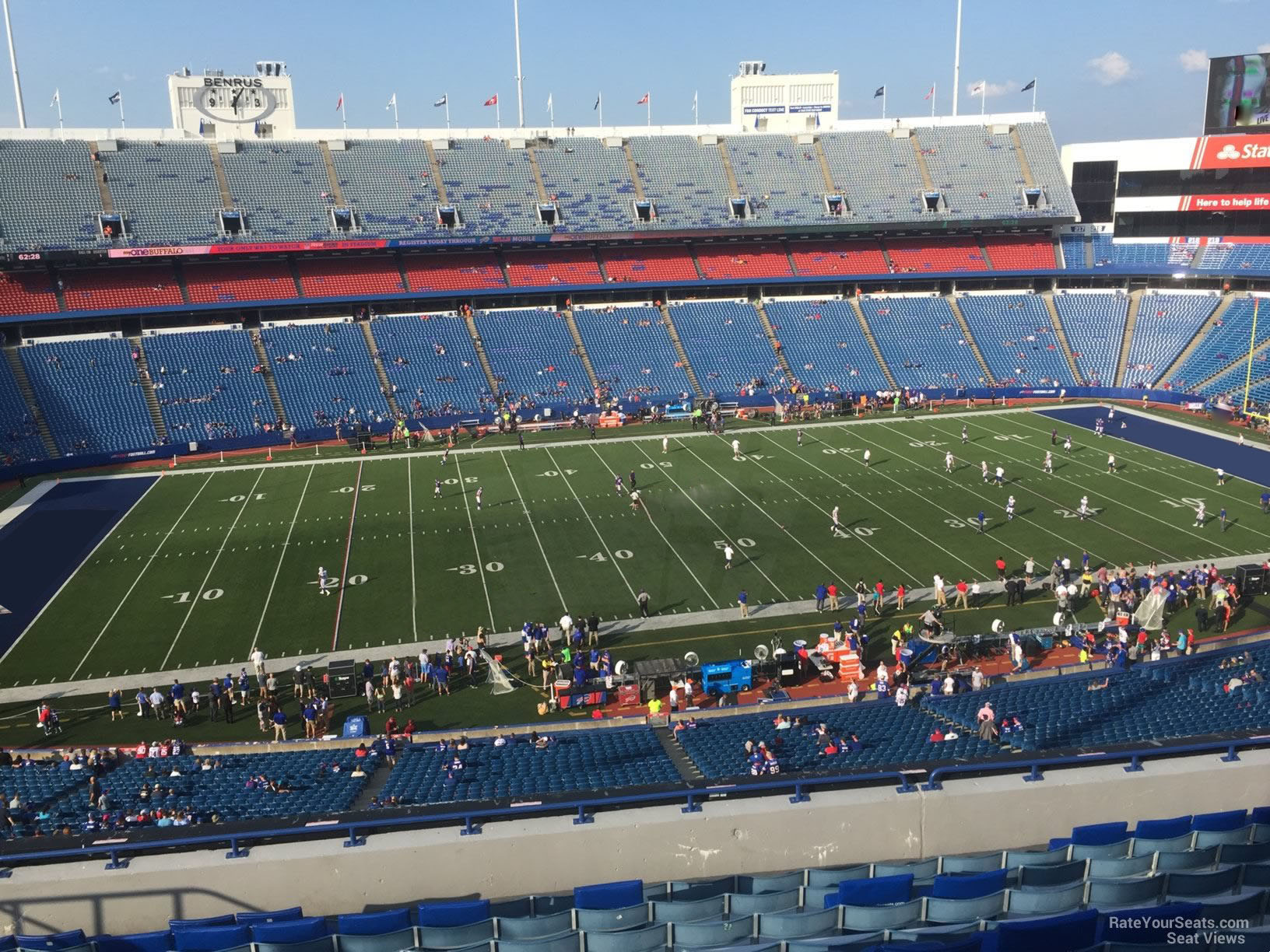 section 335, row 11 seat view  for football - highmark stadium
