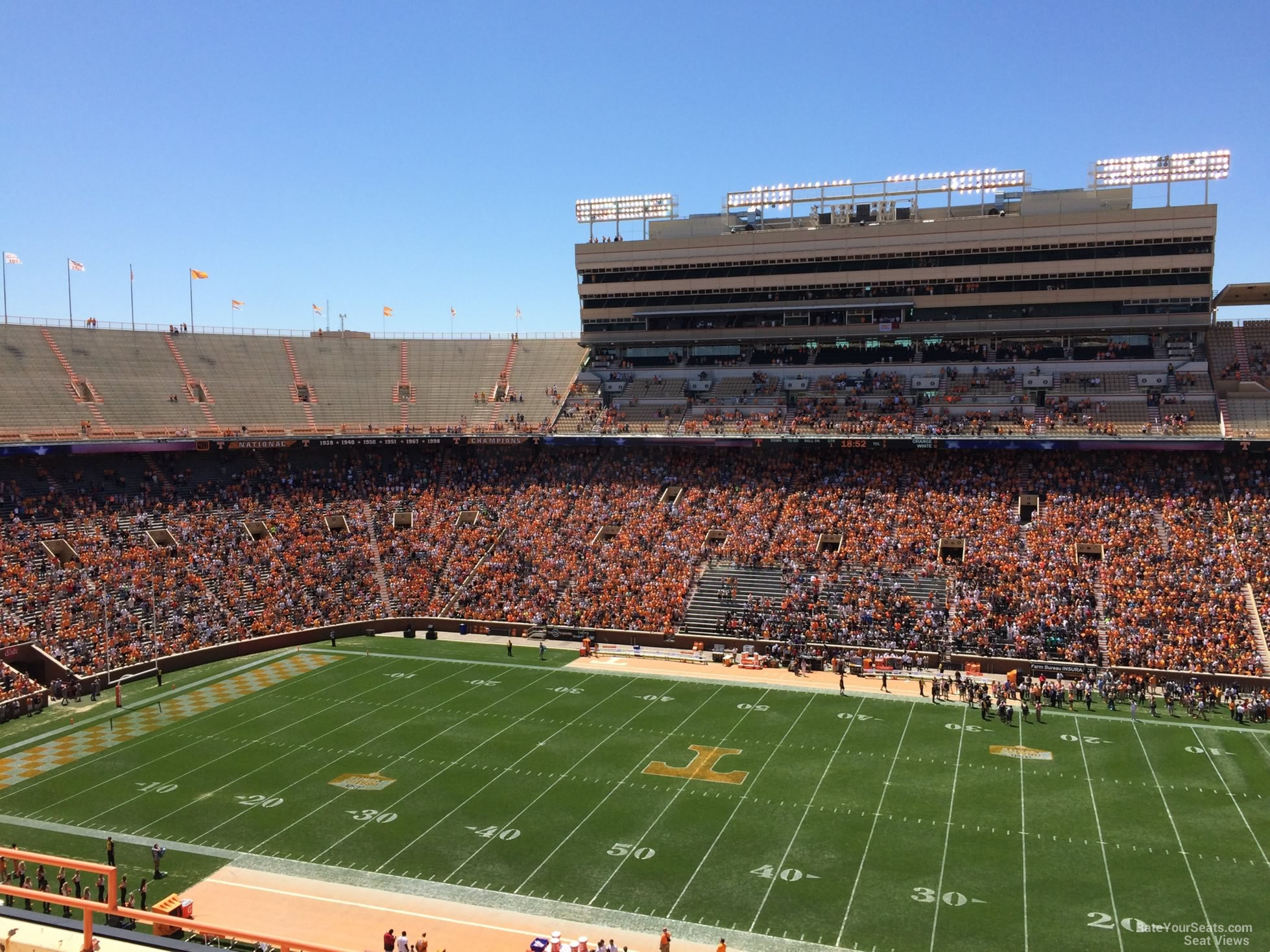 section bb seat view  - neyland stadium