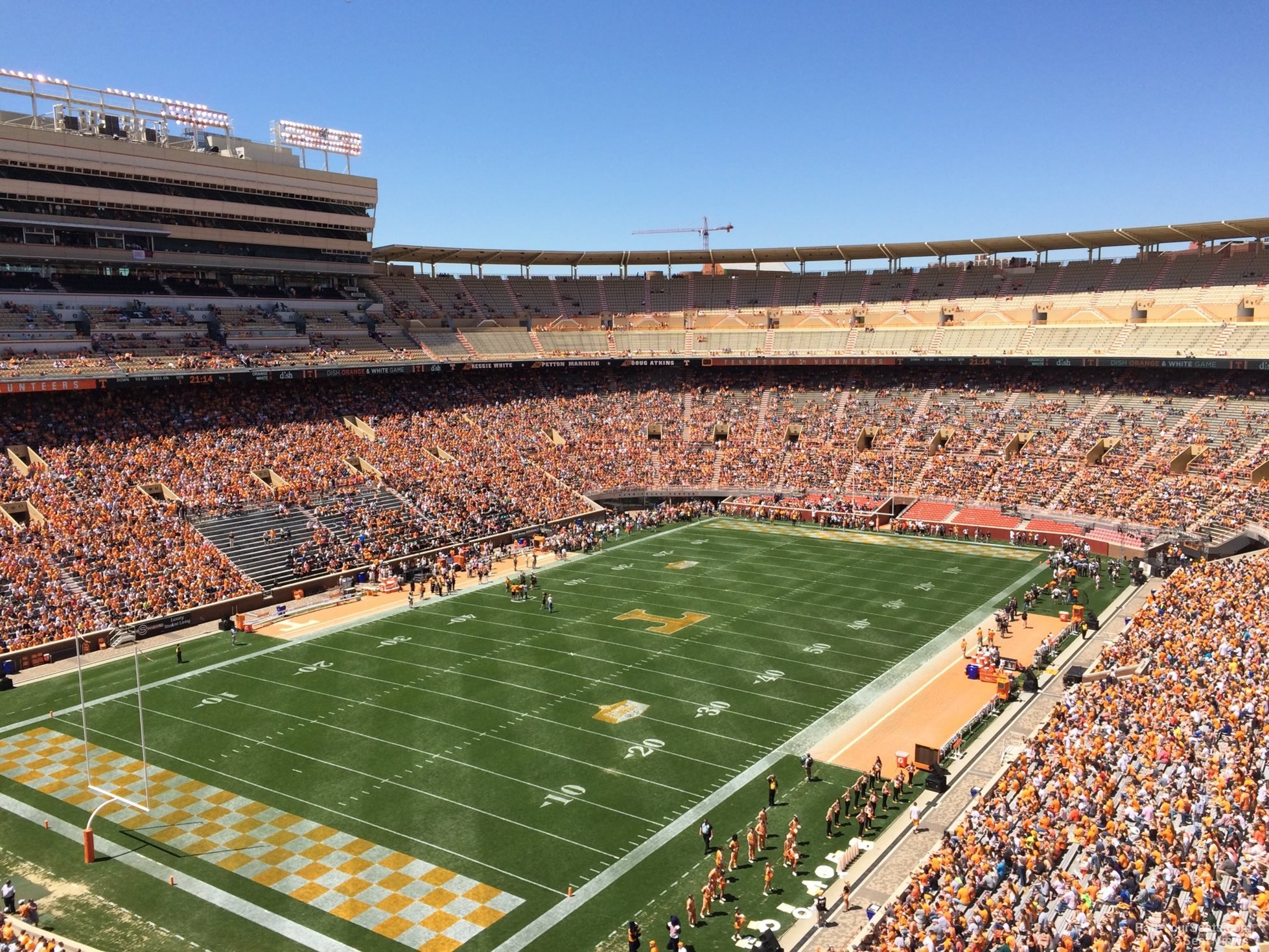 section hh, row 10 seat view  - neyland stadium