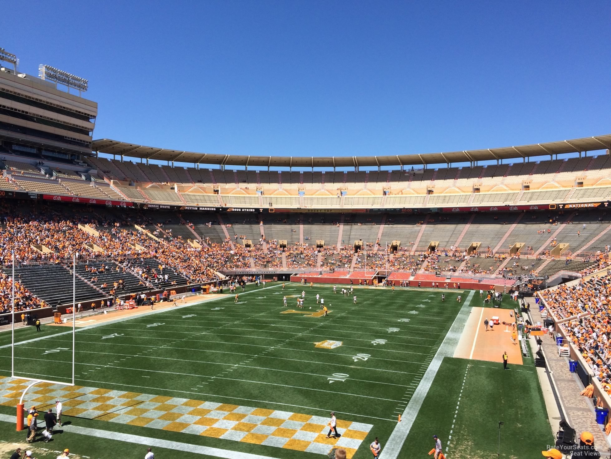 section j, row 40 seat view  - neyland stadium