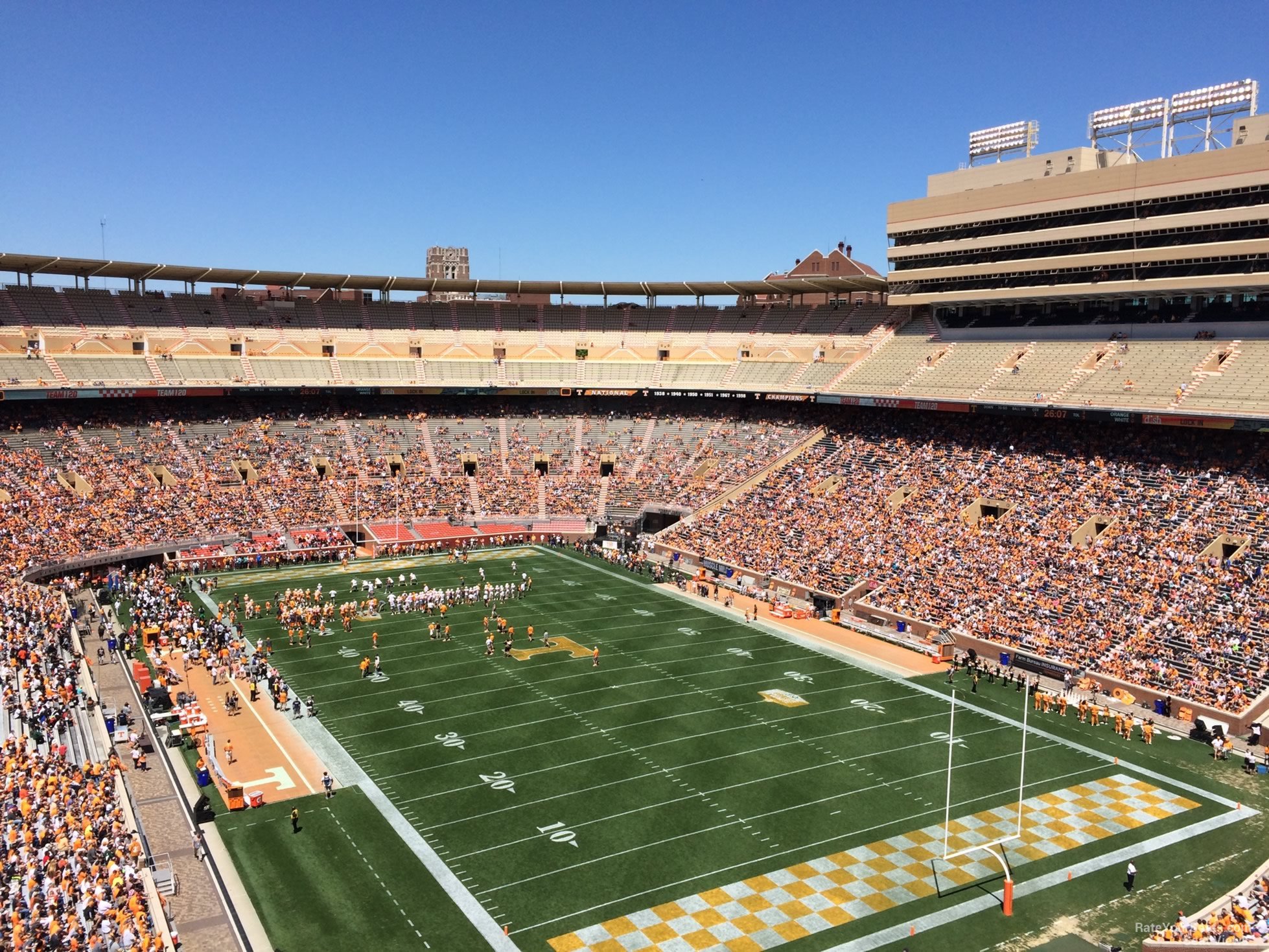 section oo, row 10 seat view  - neyland stadium