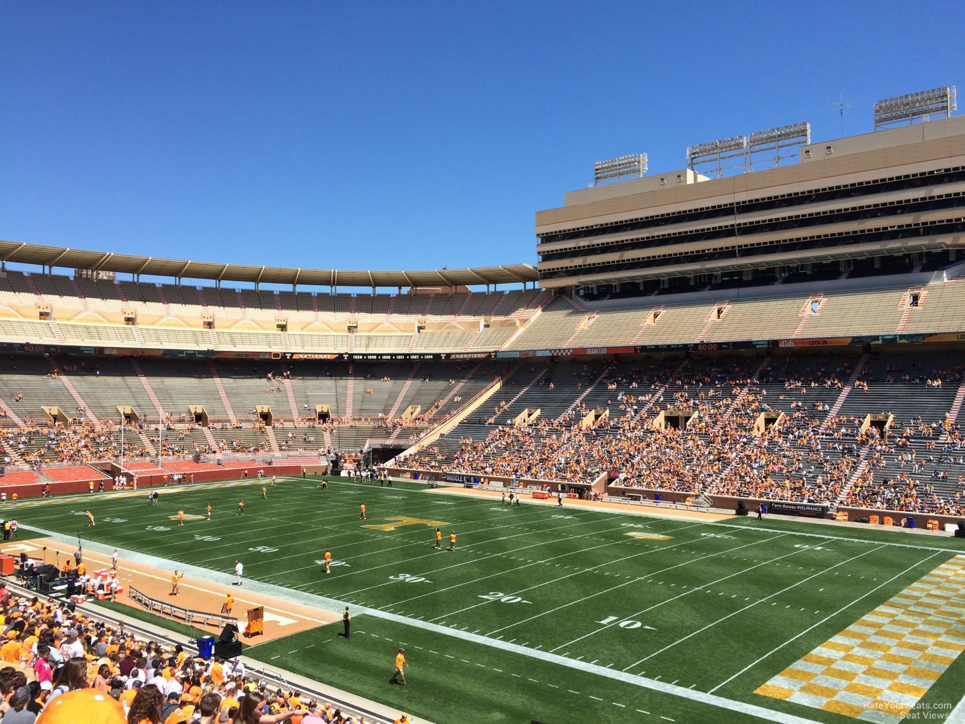 neyland stadium section q rateyourseats com tn vols stadium seating chart