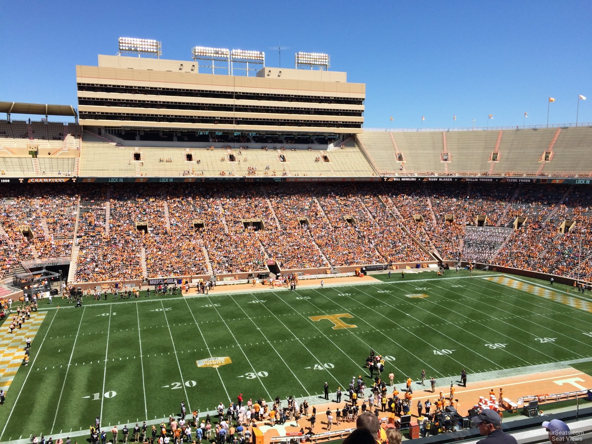 section t6 seat view  - neyland stadium