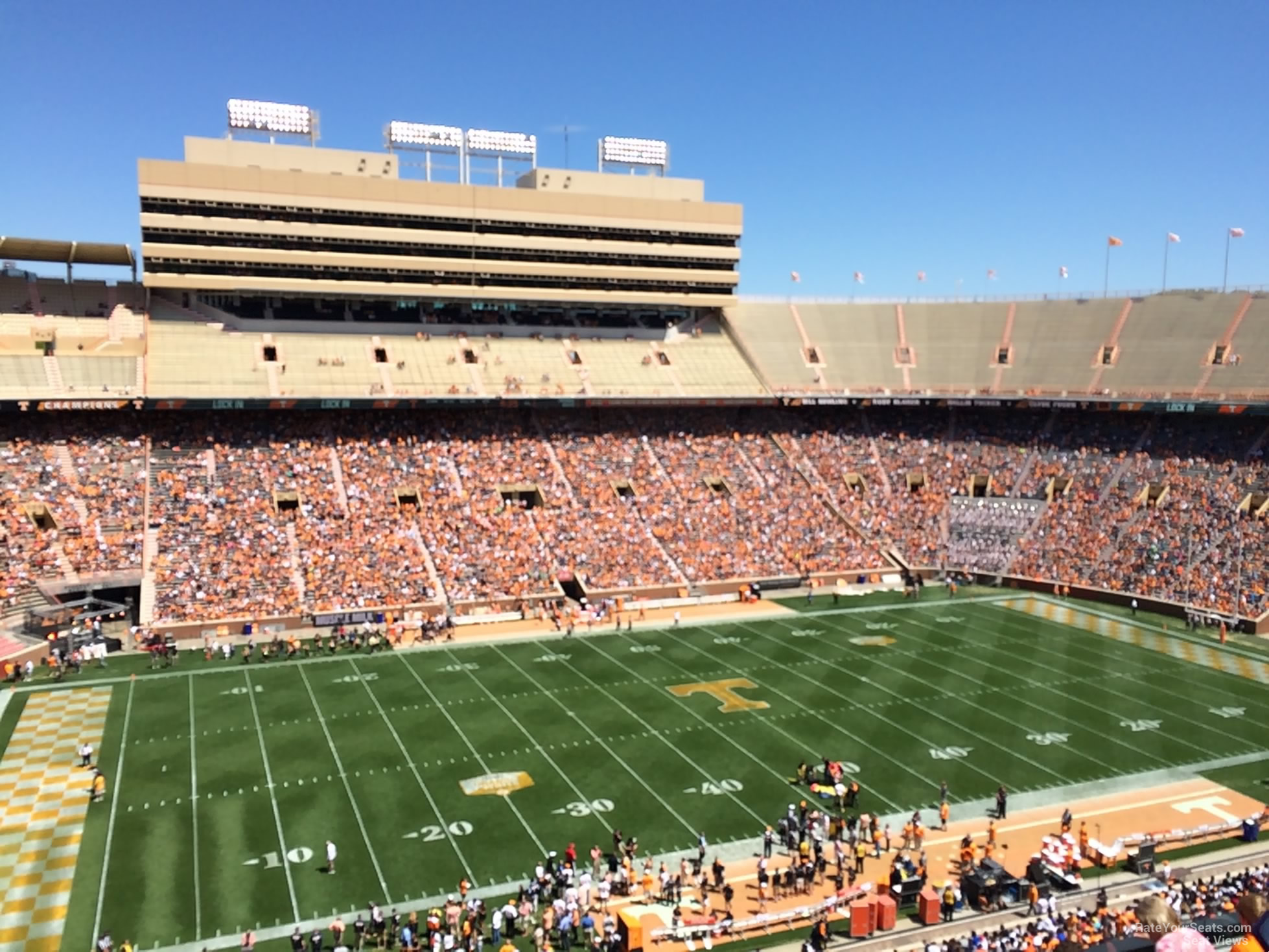 section t7 seat view  - neyland stadium