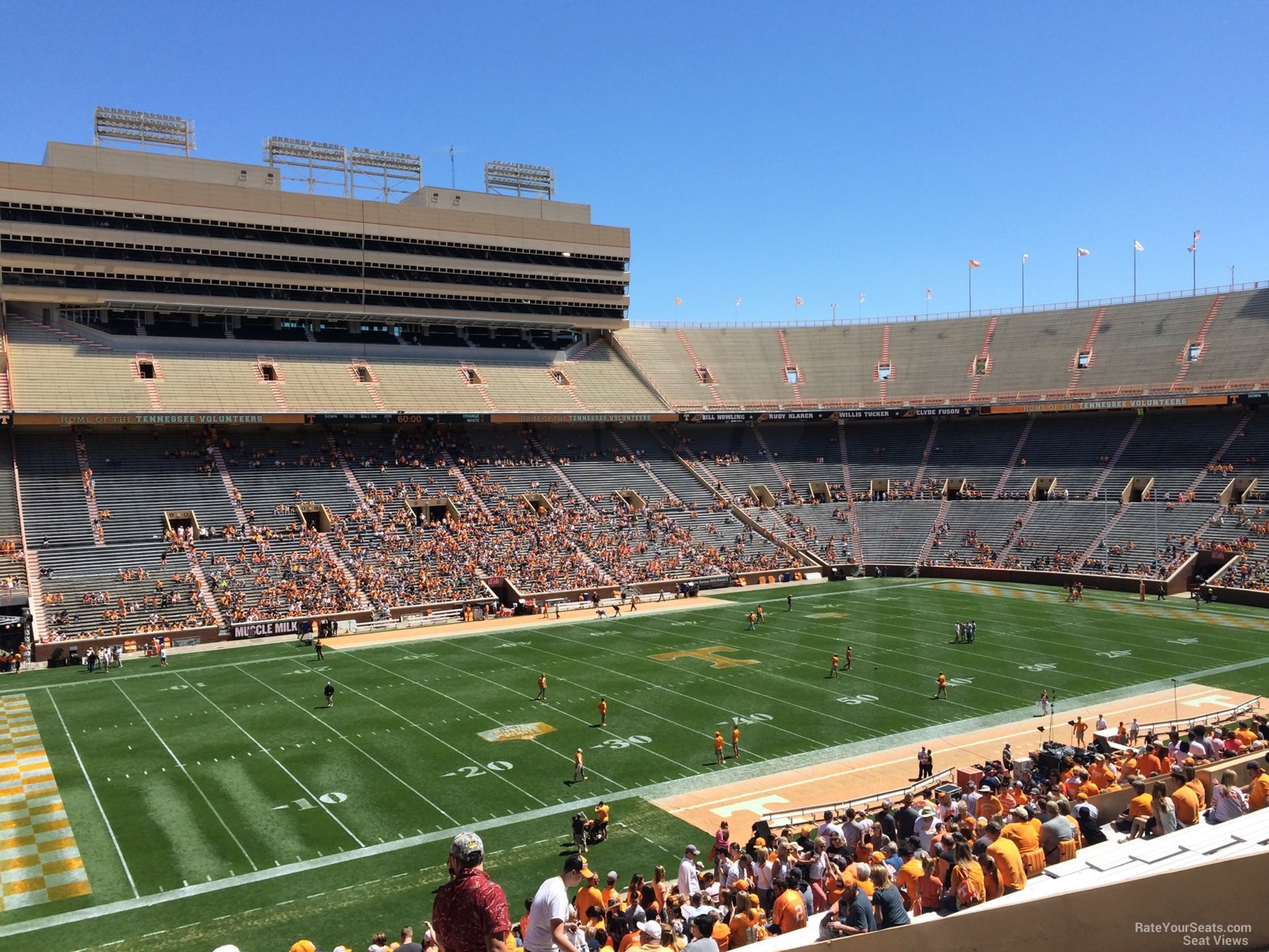 section x2, row 40 seat view  - neyland stadium