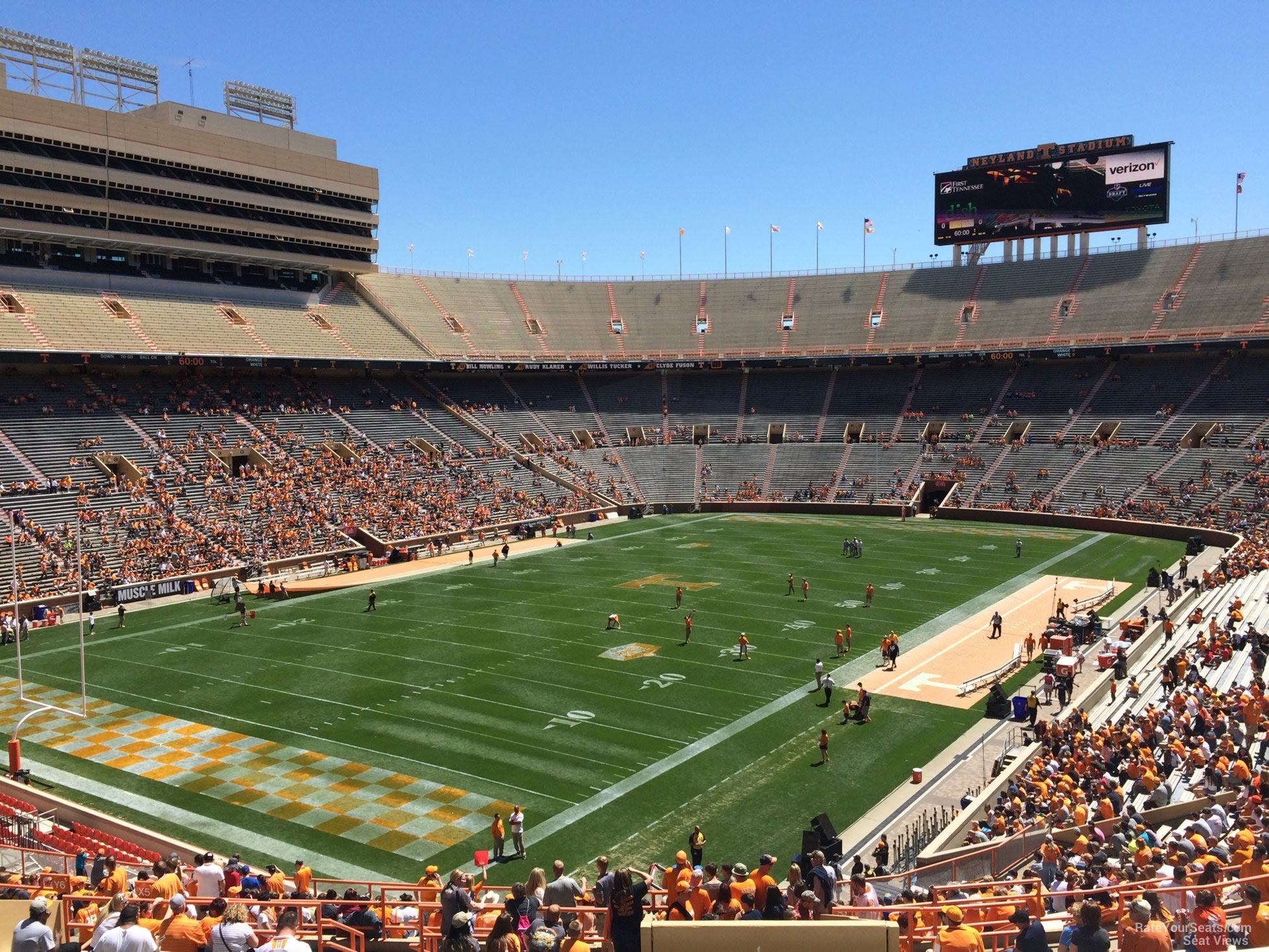 section x5, row 40 seat view  - neyland stadium