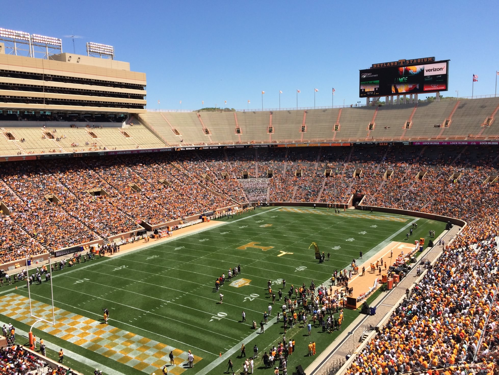 section xx4, row 10 seat view  - neyland stadium