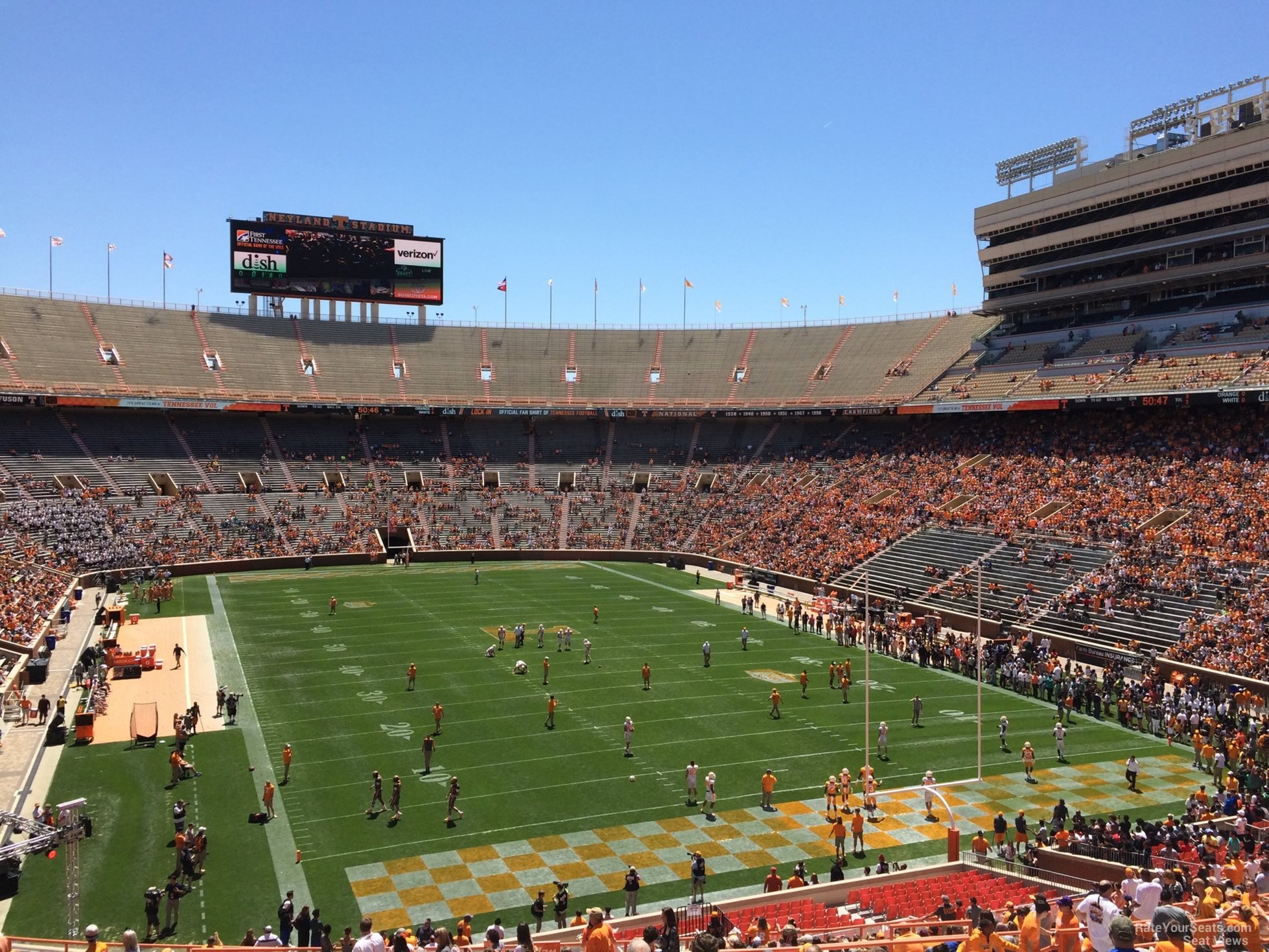 section y10, row 40 seat view  - neyland stadium