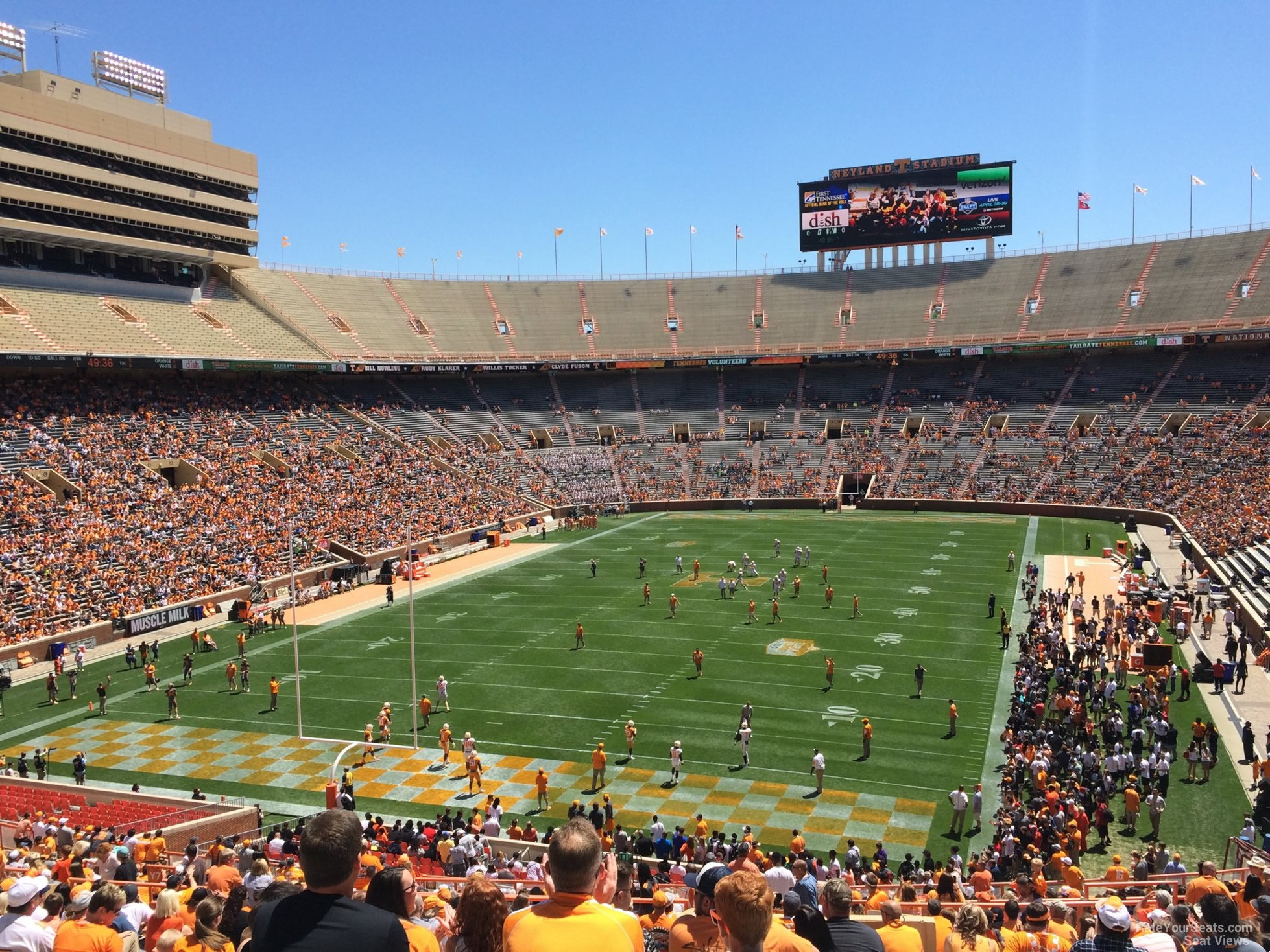 section y6, row 40 seat view  - neyland stadium