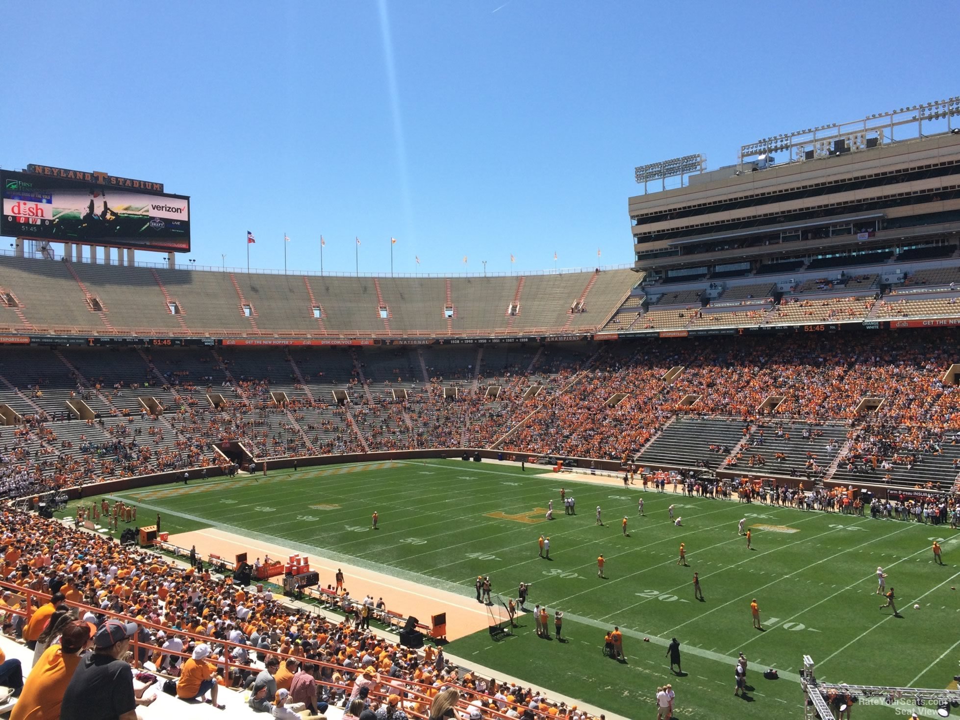 section z14, row 40 seat view  - neyland stadium