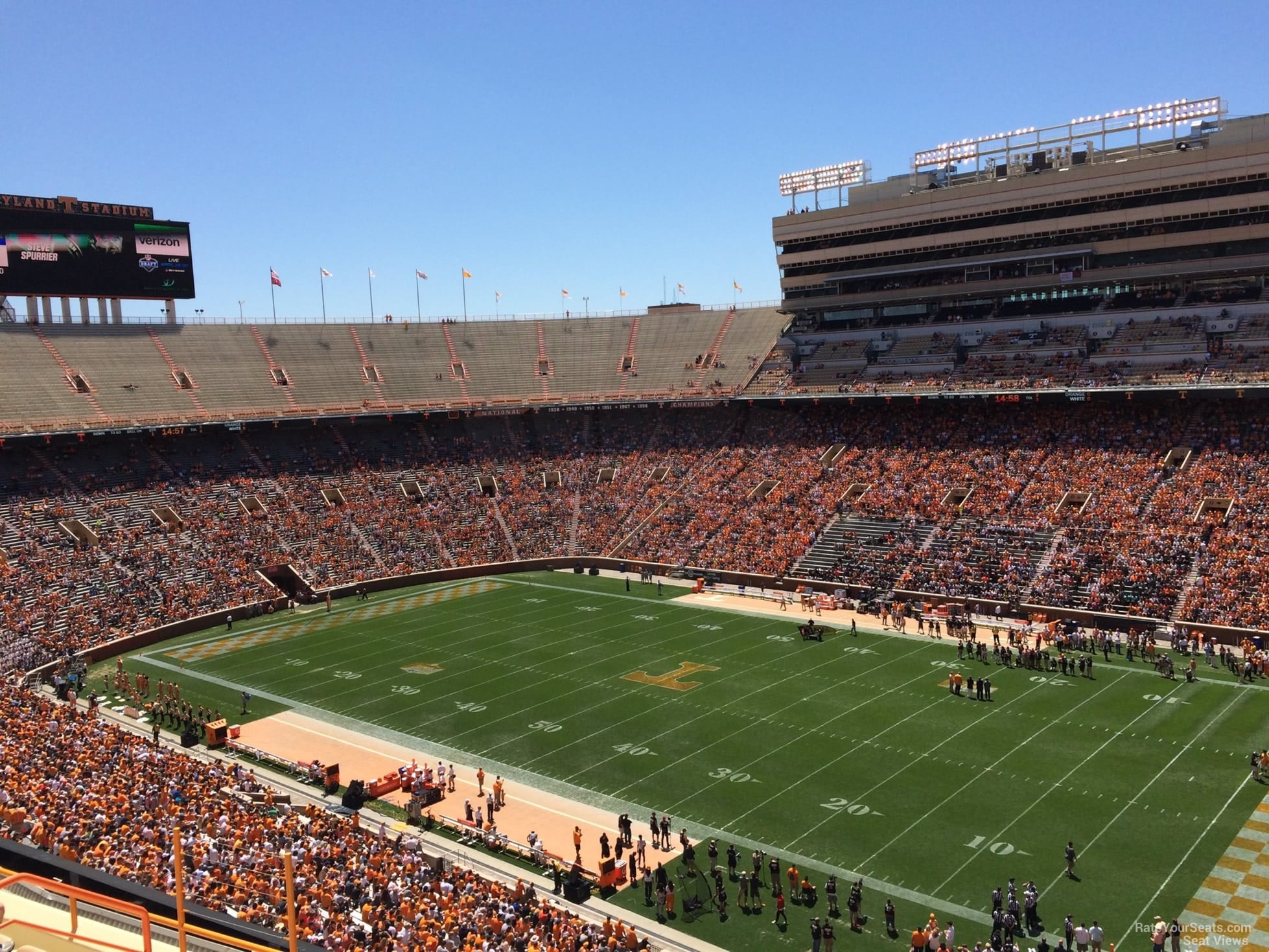section z14, row 10 seat view  for football - neyland stadium