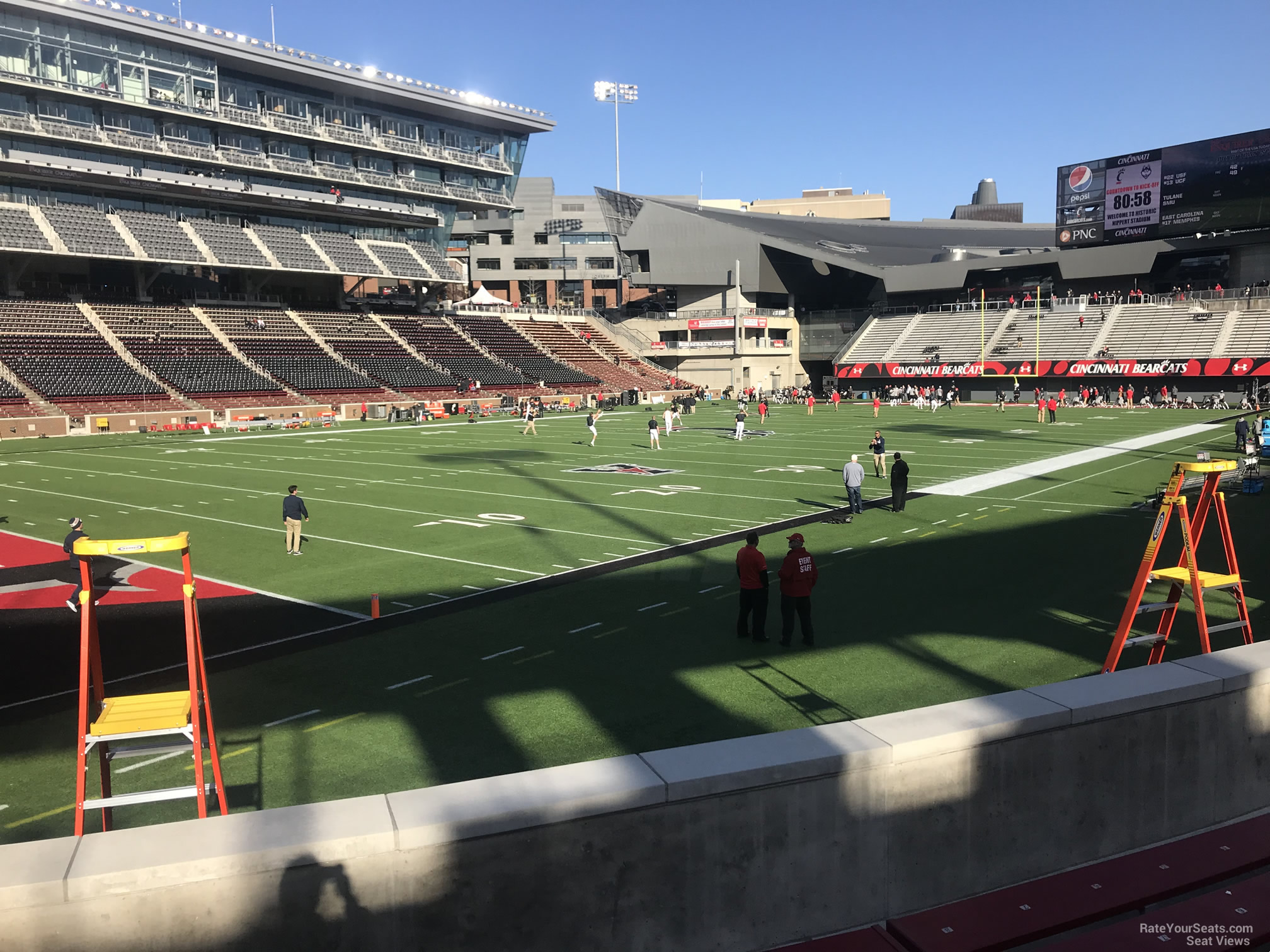 section 111, row 15 seat view  - nippert stadium