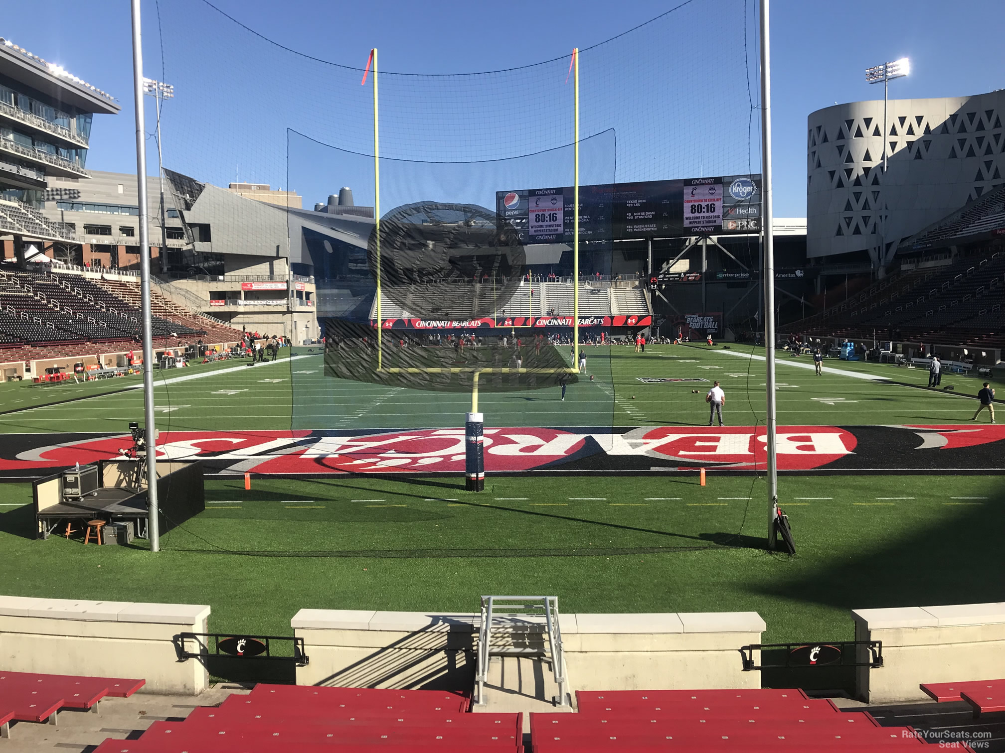 section 114, row 15 seat view  - nippert stadium