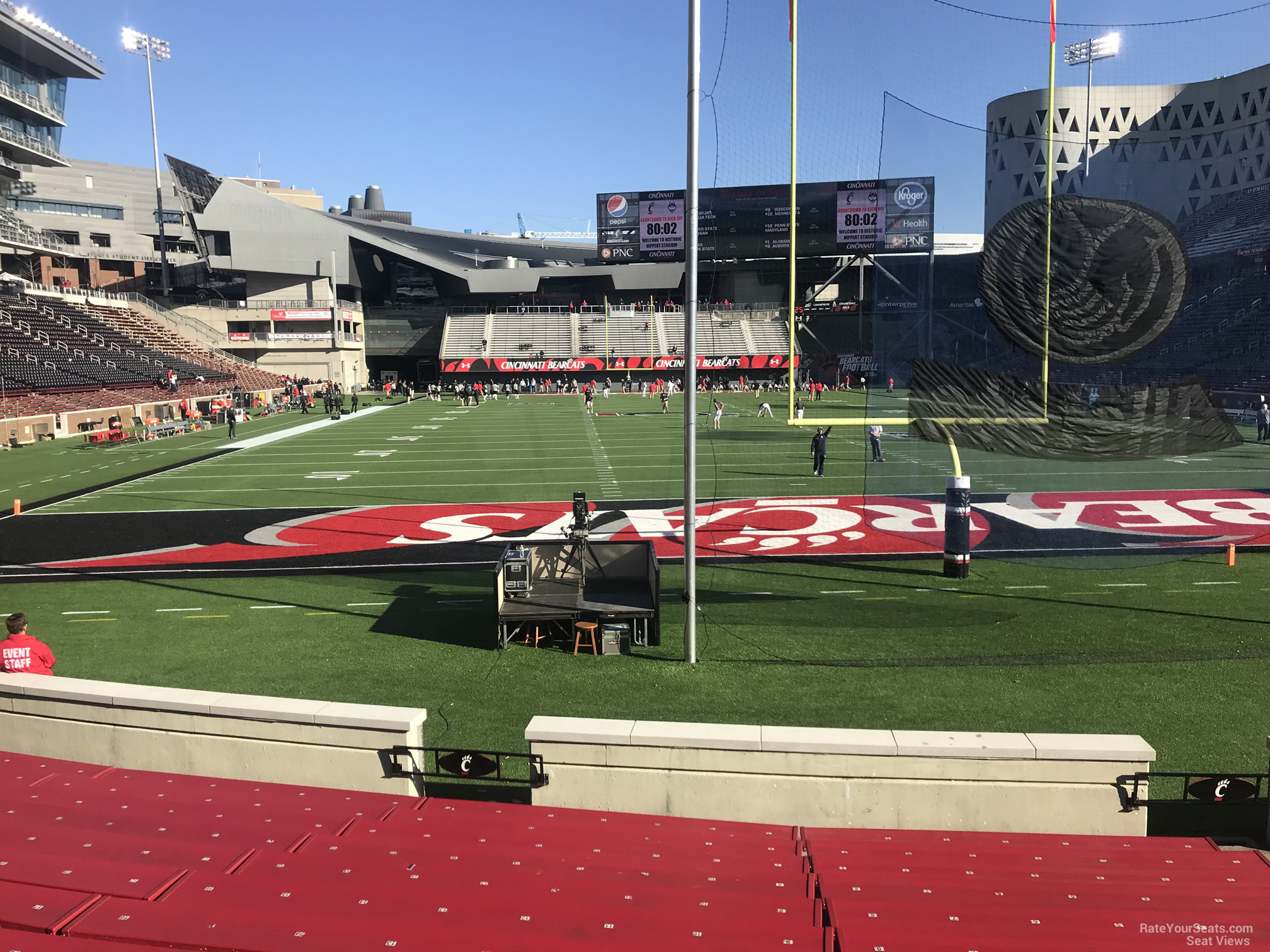 section 115, row 15 seat view  - nippert stadium