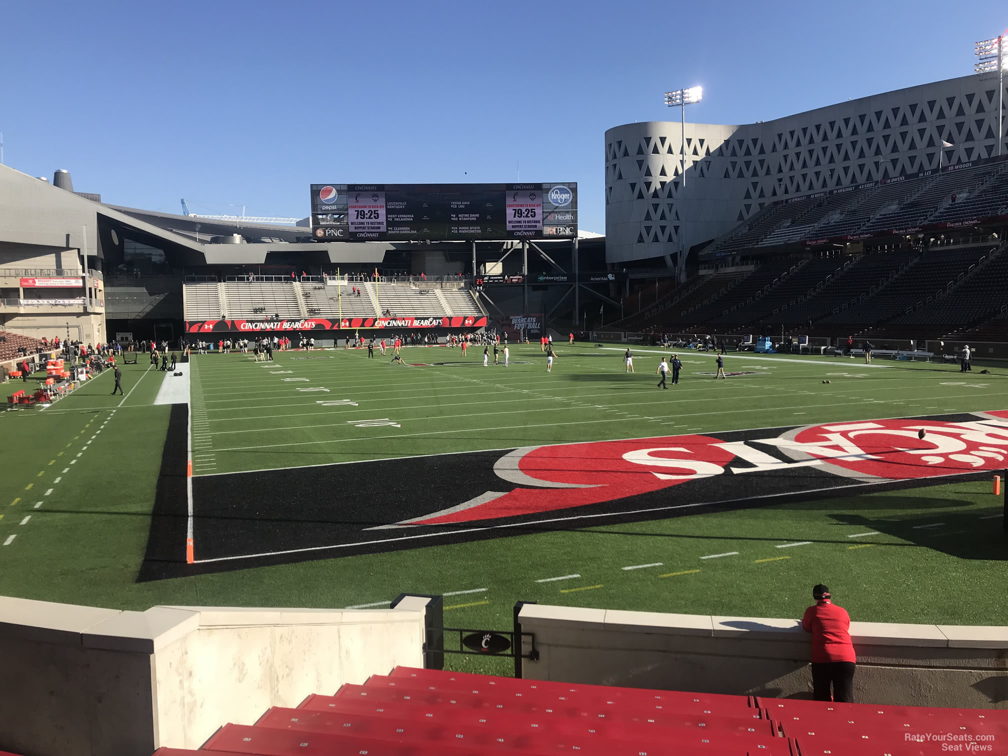 section 116, row 15 seat view  - nippert stadium