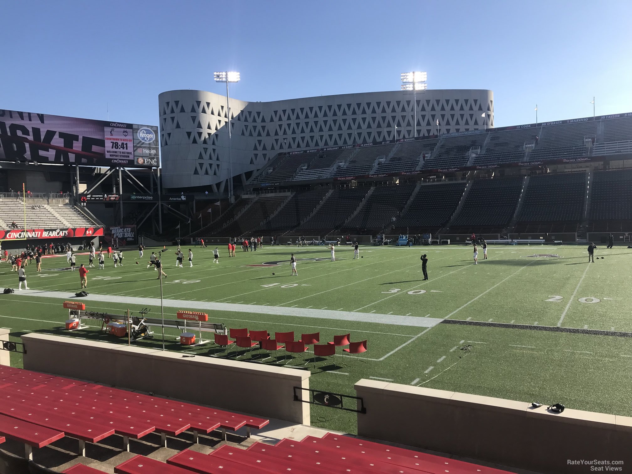 section 119, row 15 seat view  - nippert stadium