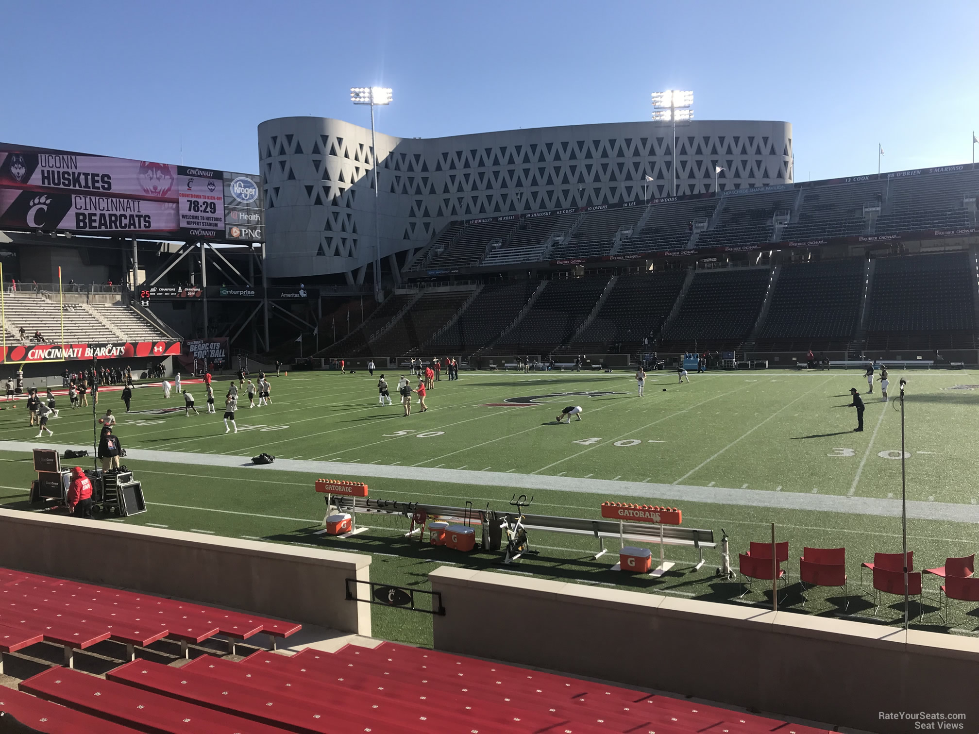 section 120, row 15 seat view  - nippert stadium