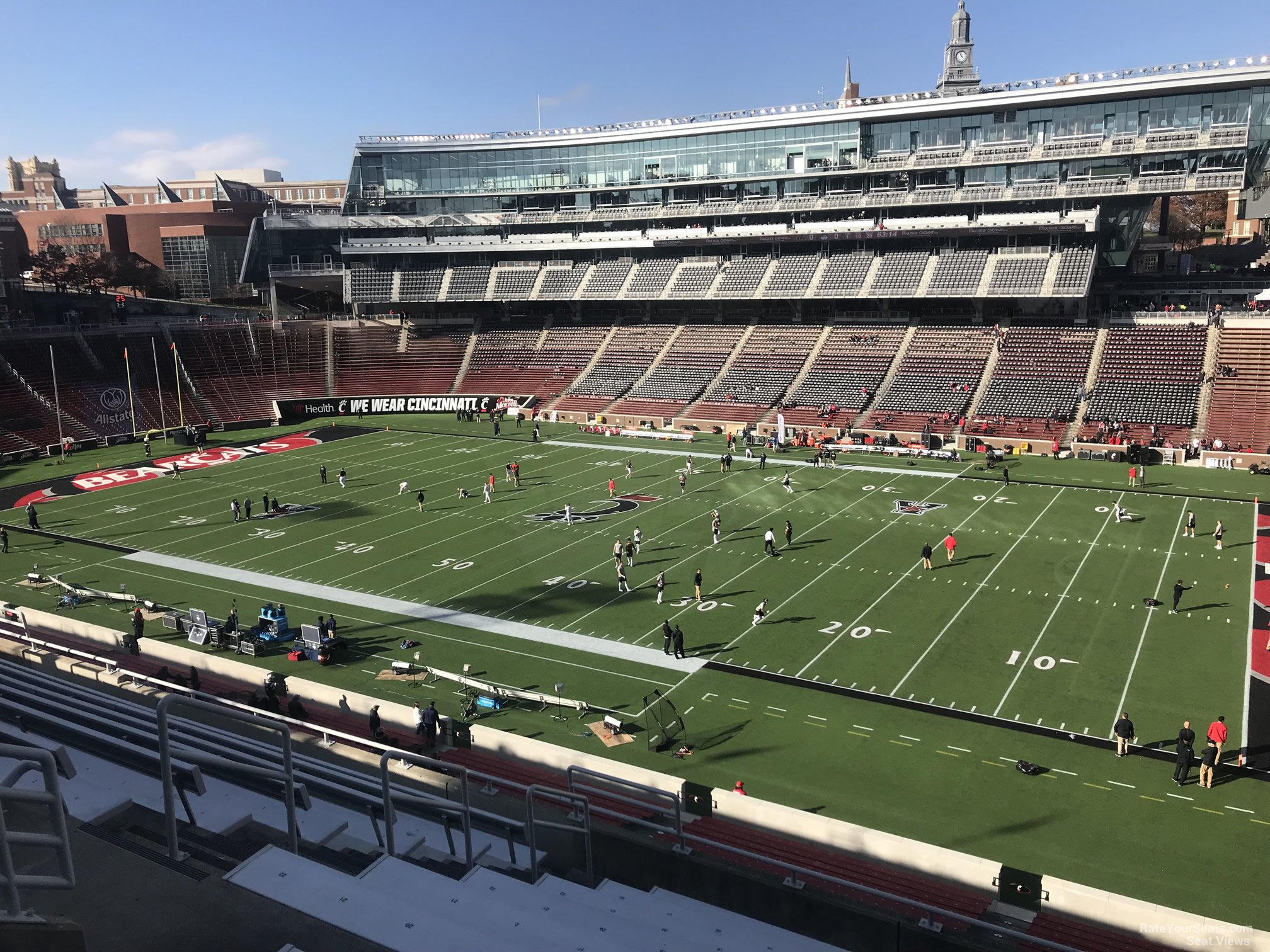 section 201, row 12 seat view  - nippert stadium