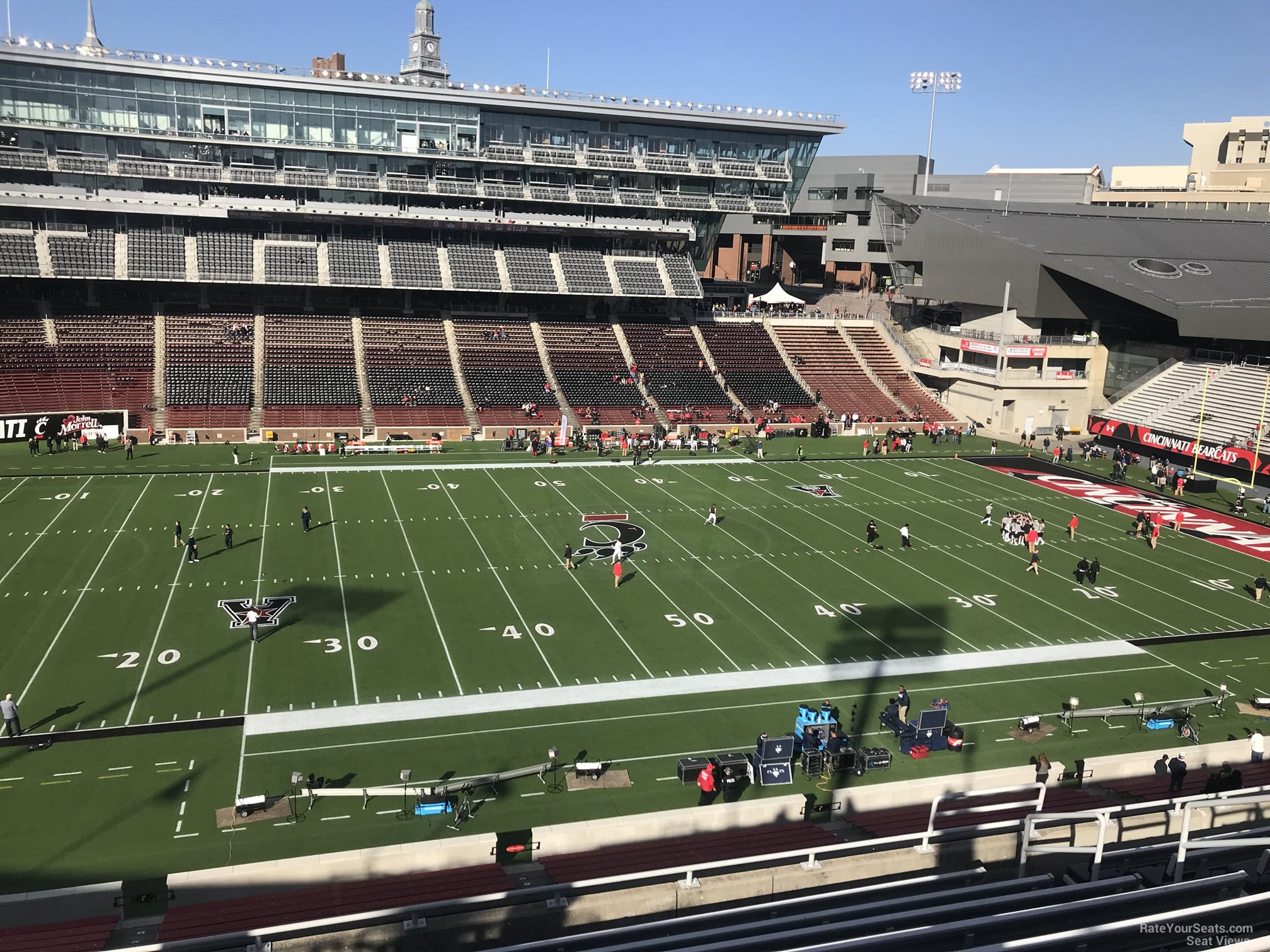 section 208, row 12 seat view  - nippert stadium