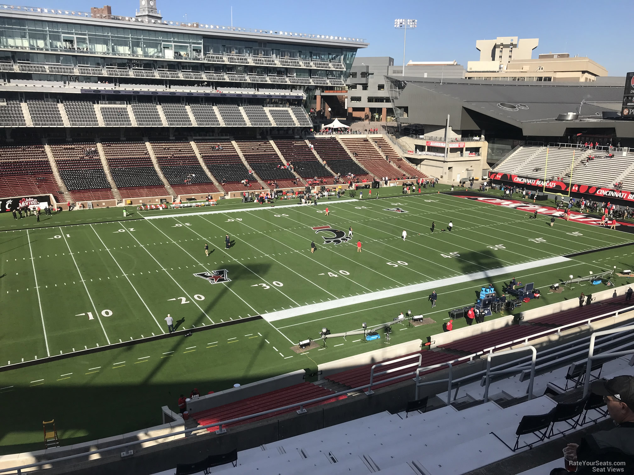 section 210, row 12 seat view  - nippert stadium