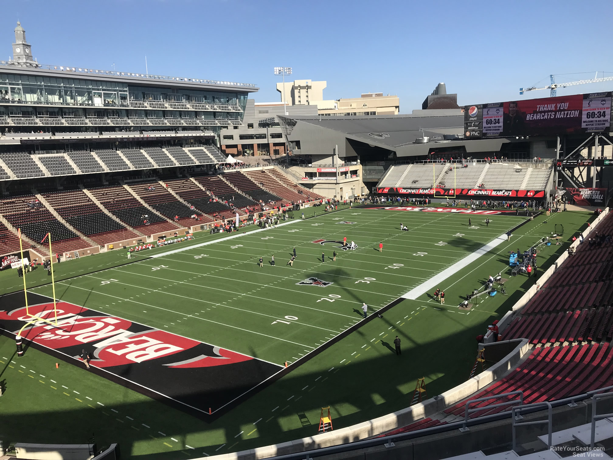 section 214, row 12 seat view  - nippert stadium