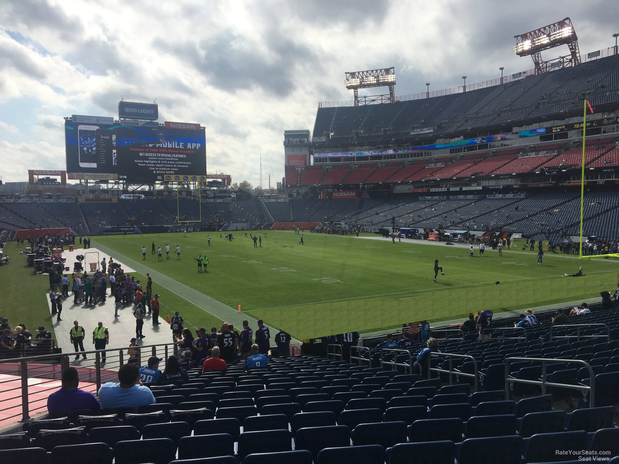 section 104, row aa seat view  for football - nissan stadium