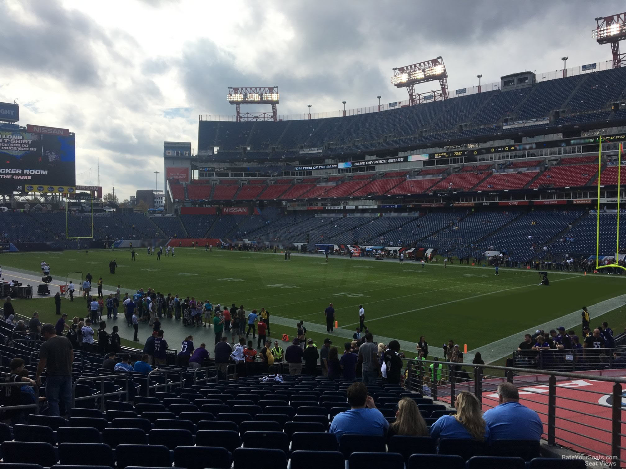 section 106, row aa seat view  for football - nissan stadium