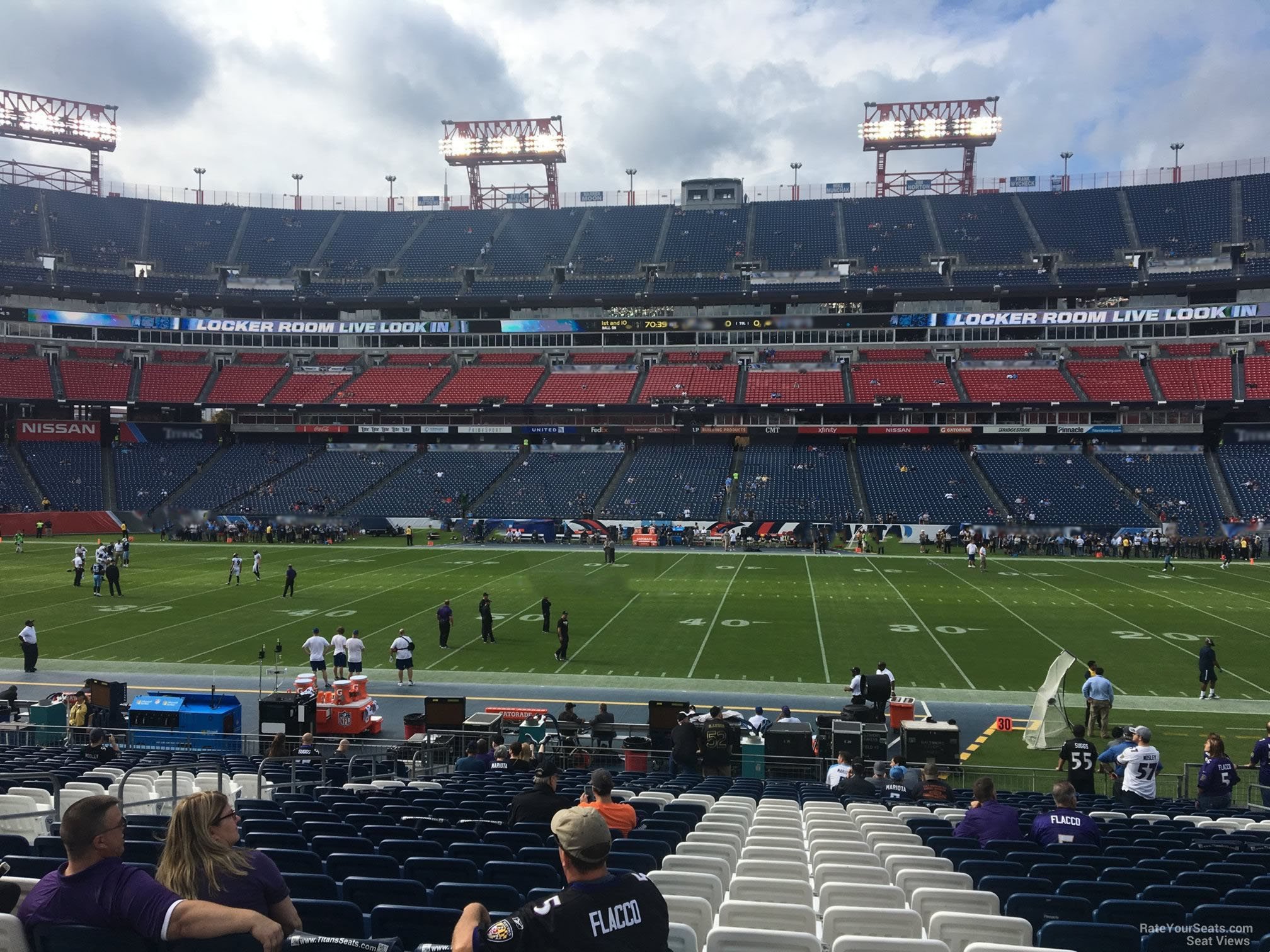 section 111, row aa seat view  for football - nissan stadium