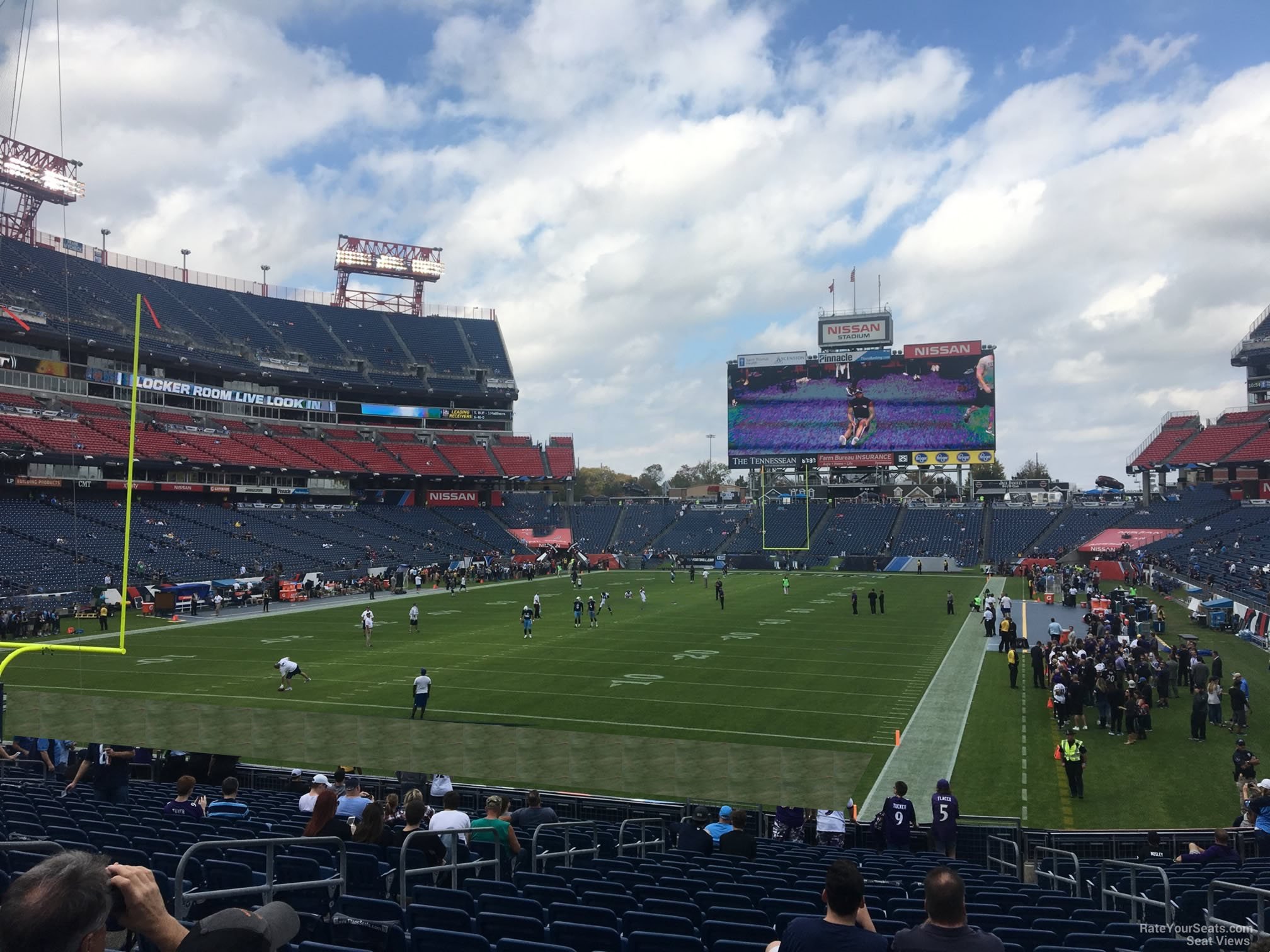 section 121, row aa seat view  for football - nissan stadium