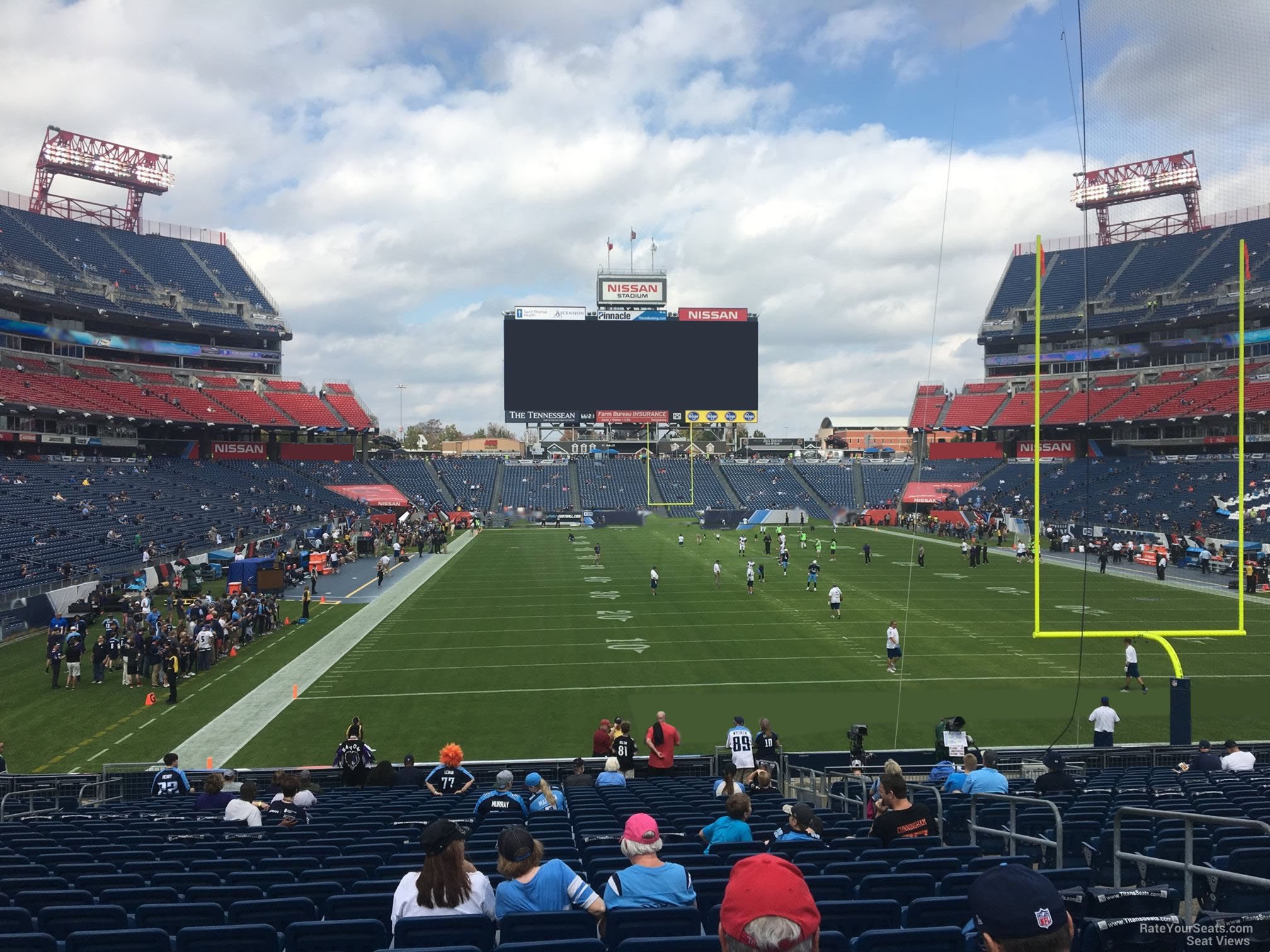 section 125, row aa seat view  for football - nissan stadium