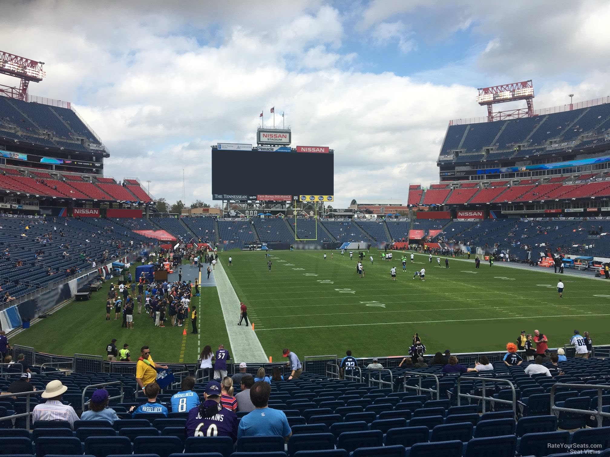 section 126, row aa seat view  for football - nissan stadium