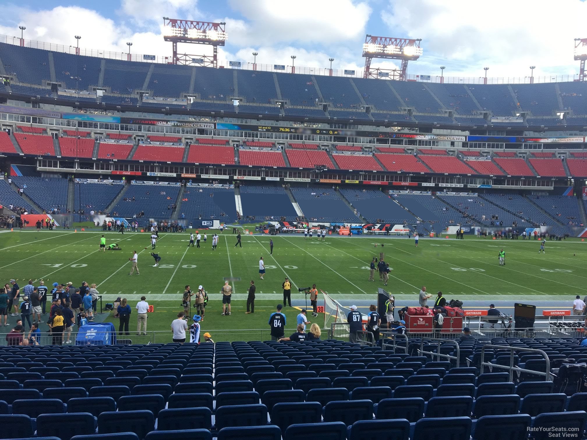 section 137, row aa seat view  for football - nissan stadium