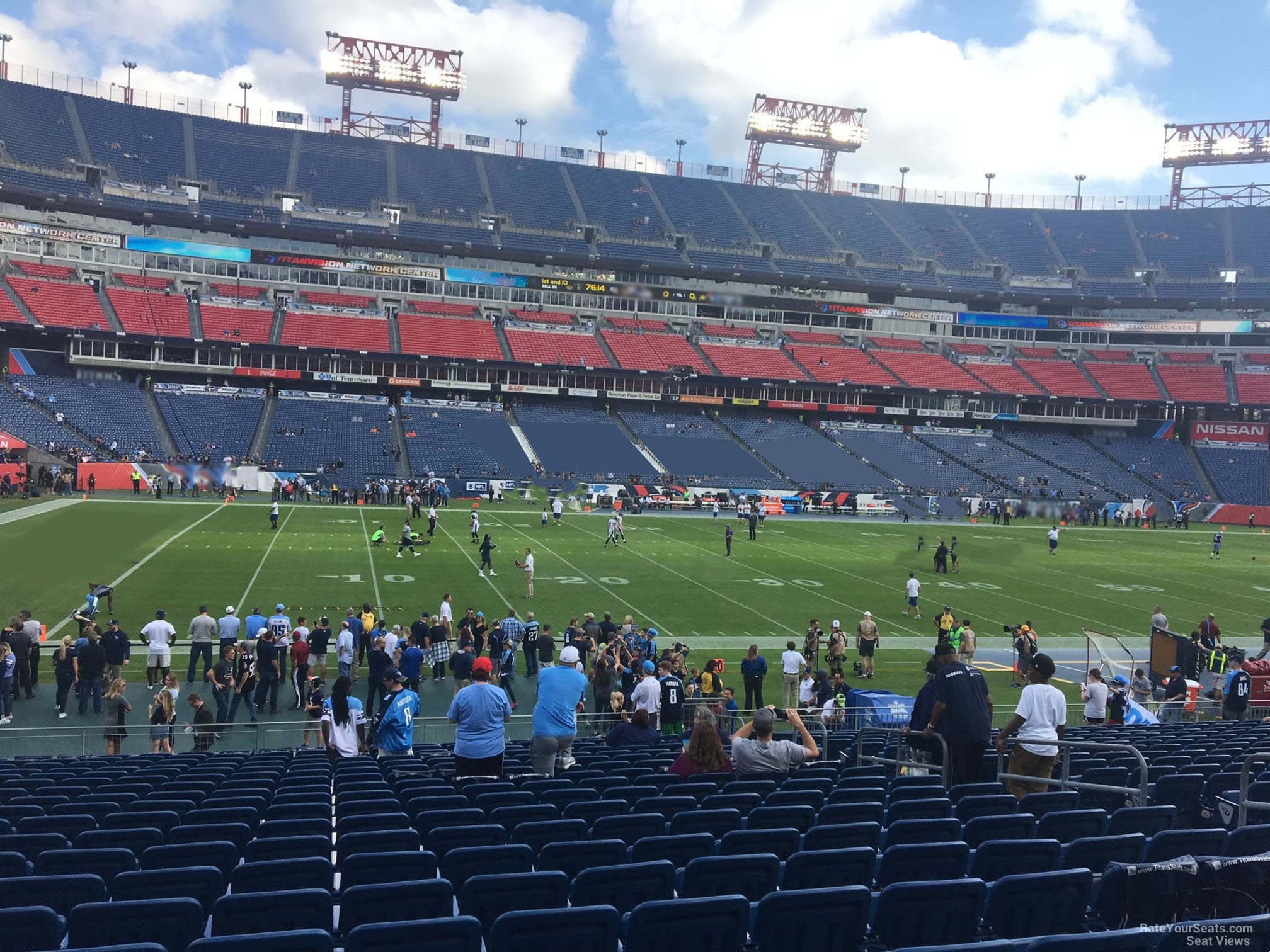 section 138, row aa seat view  for football - nissan stadium