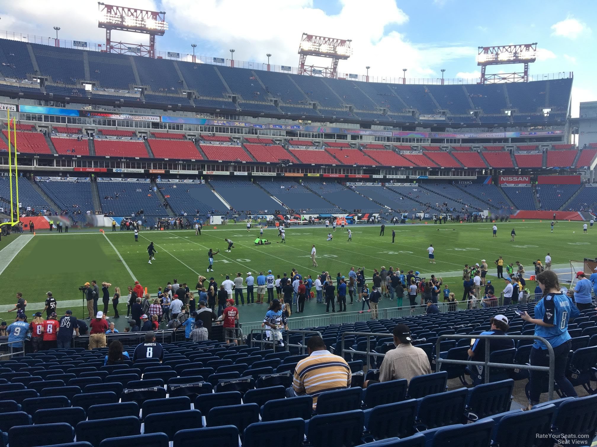 section 139, row aa seat view  for football - nissan stadium