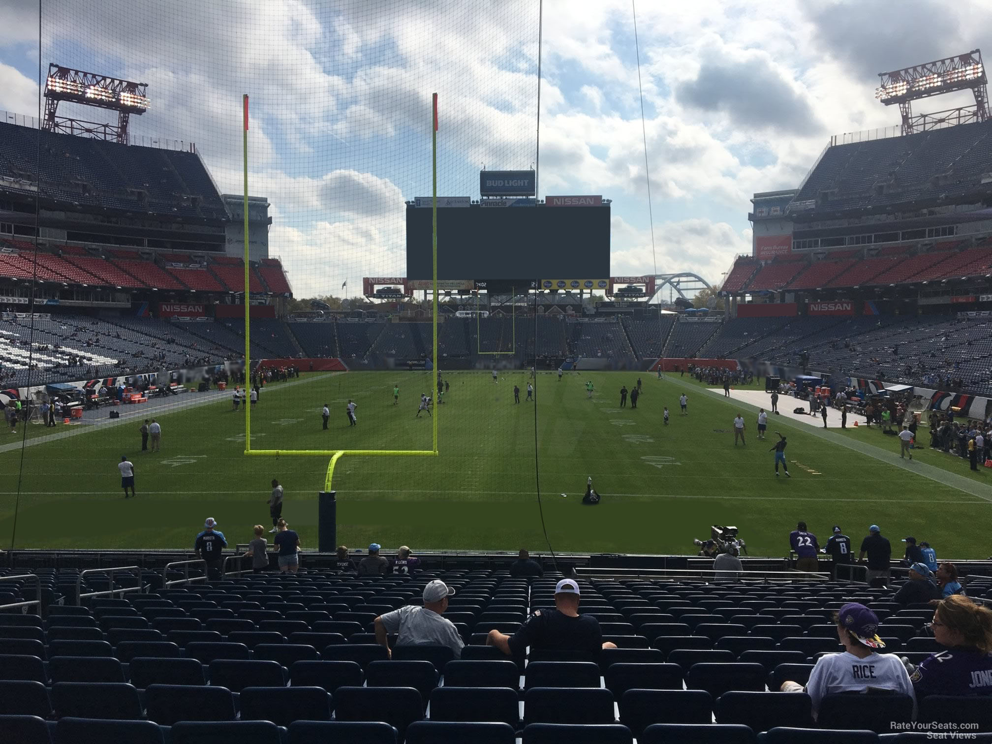 section 146, row aa seat view  for football - nissan stadium