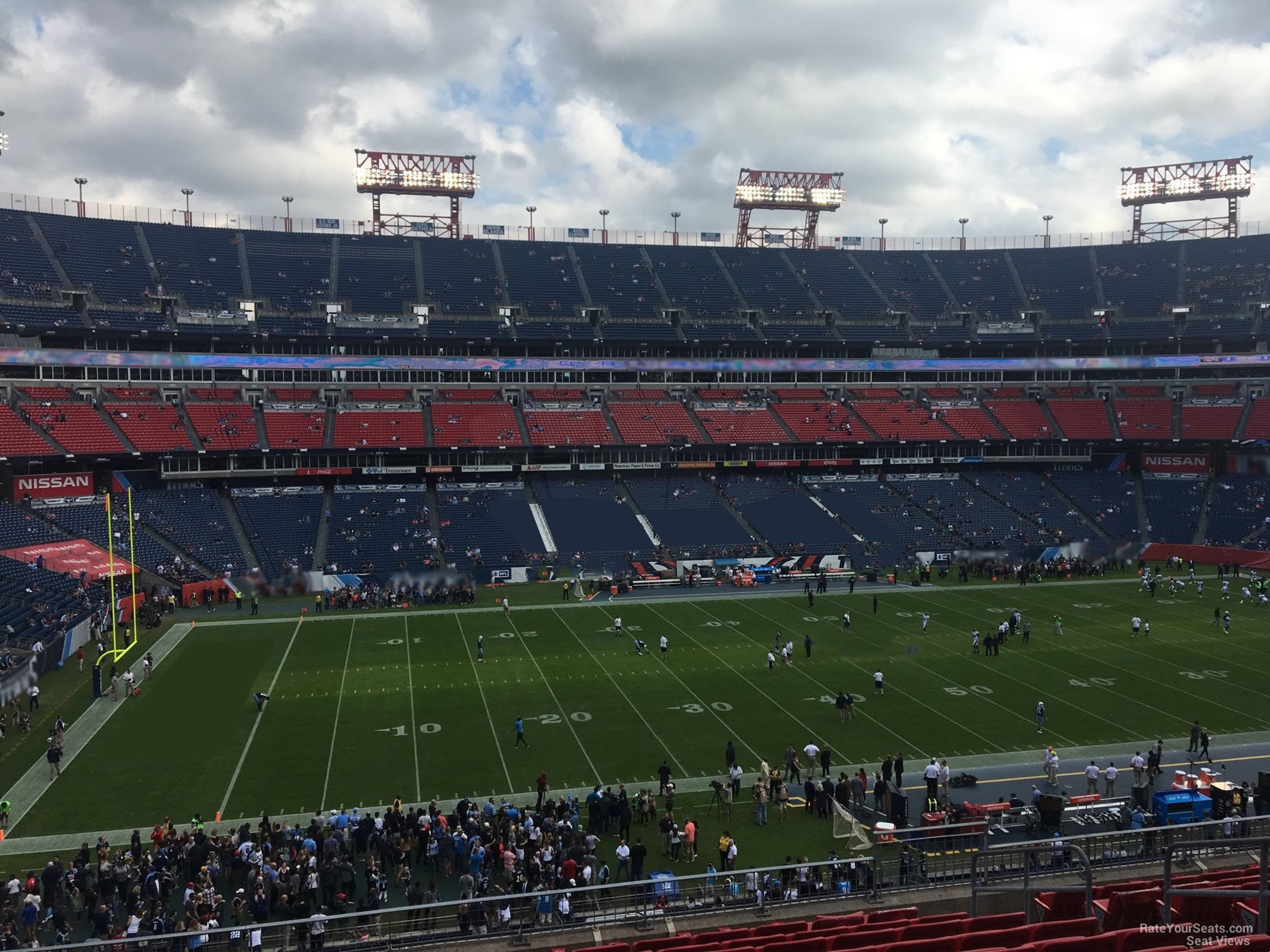 section 232, row l seat view  for football - nissan stadium