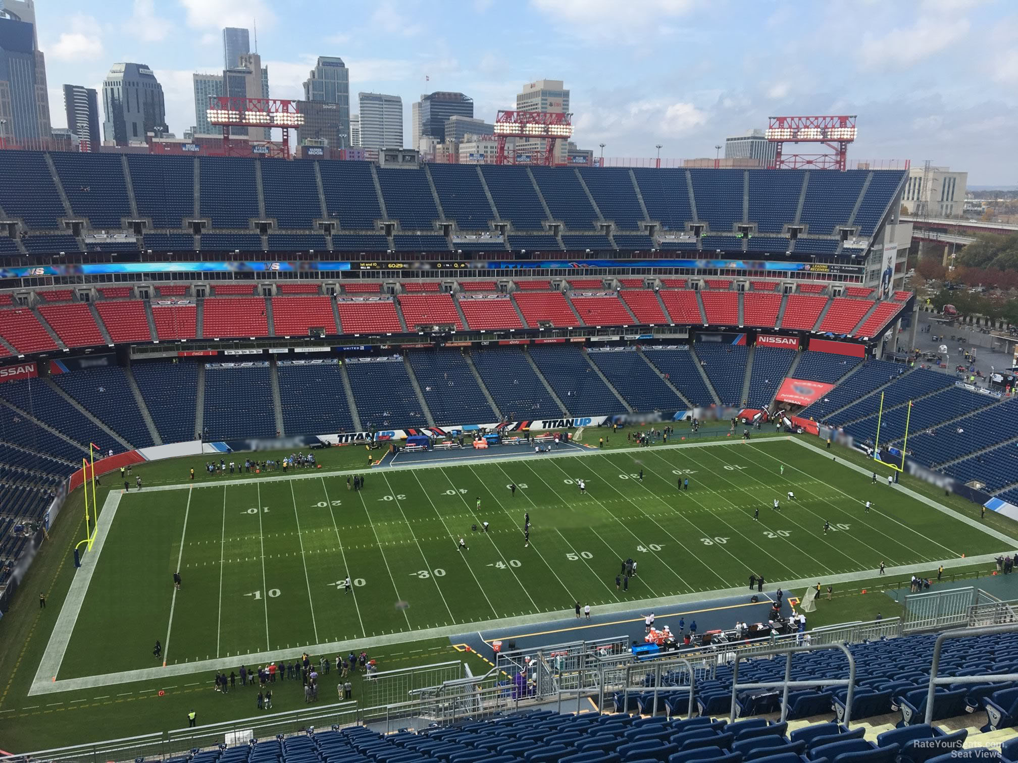 section 315, row aa seat view  for football - nissan stadium