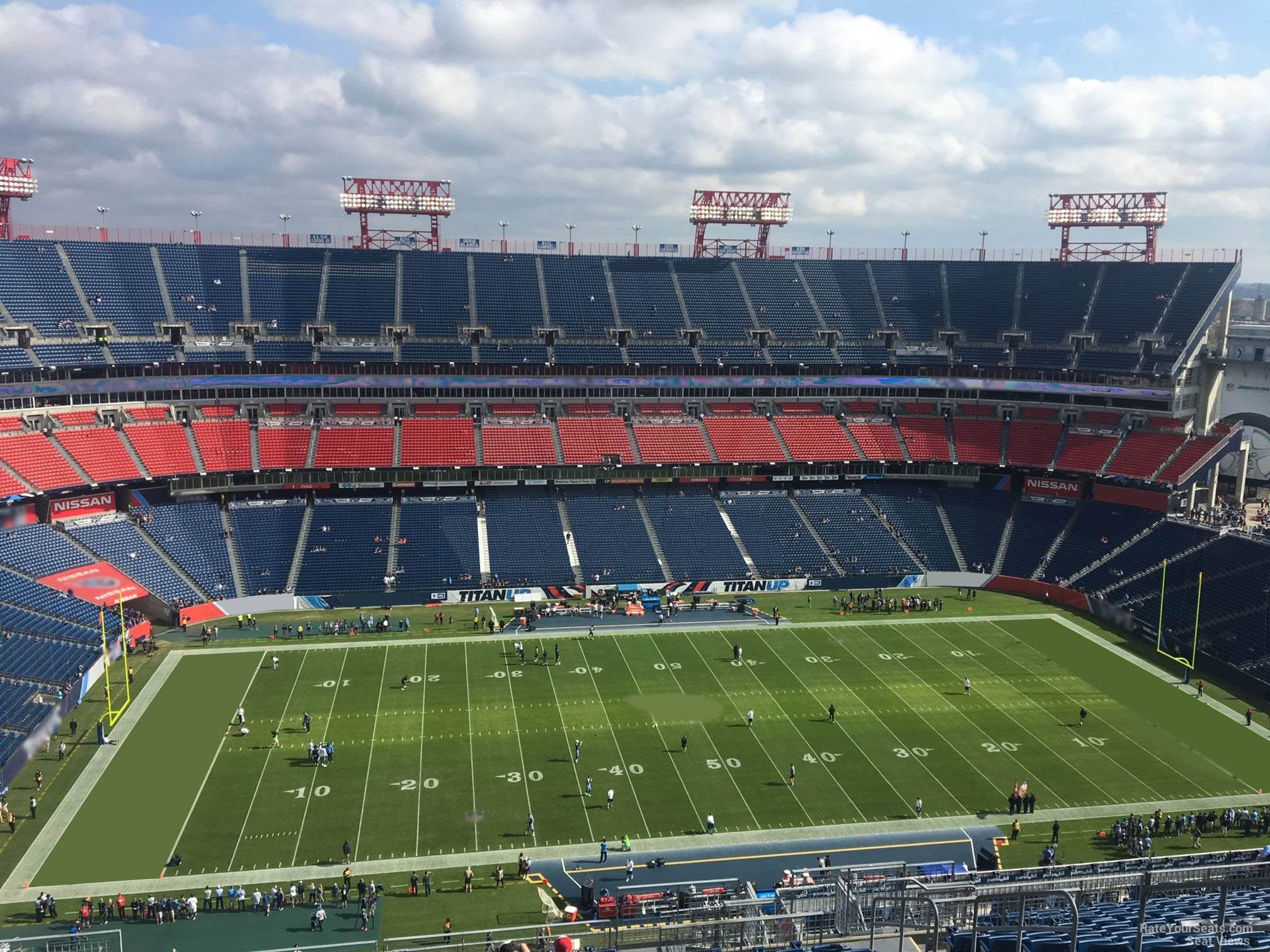 section 337, row aa seat view  for football - nissan stadium