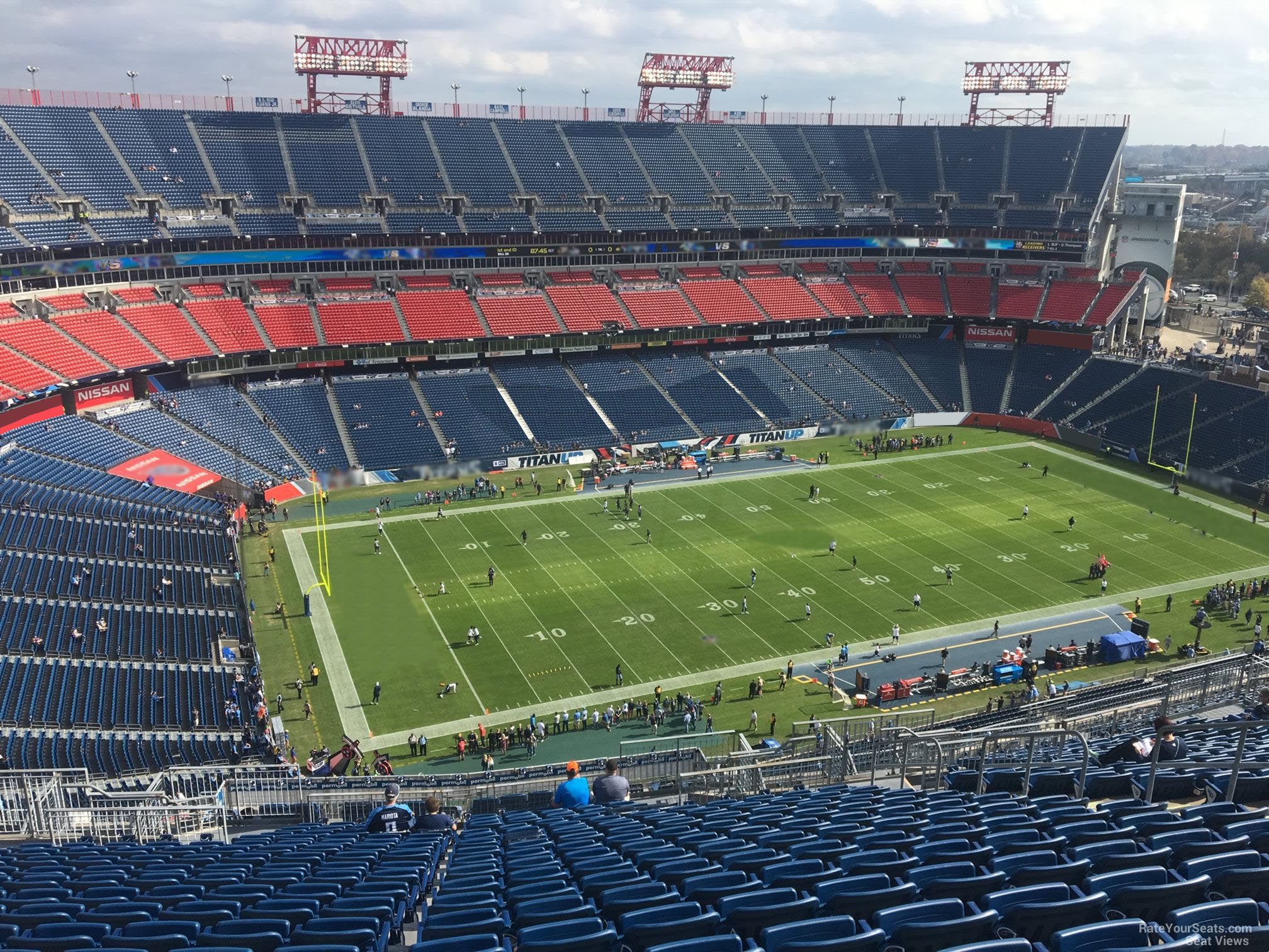 section 340, row aa seat view  for football - nissan stadium