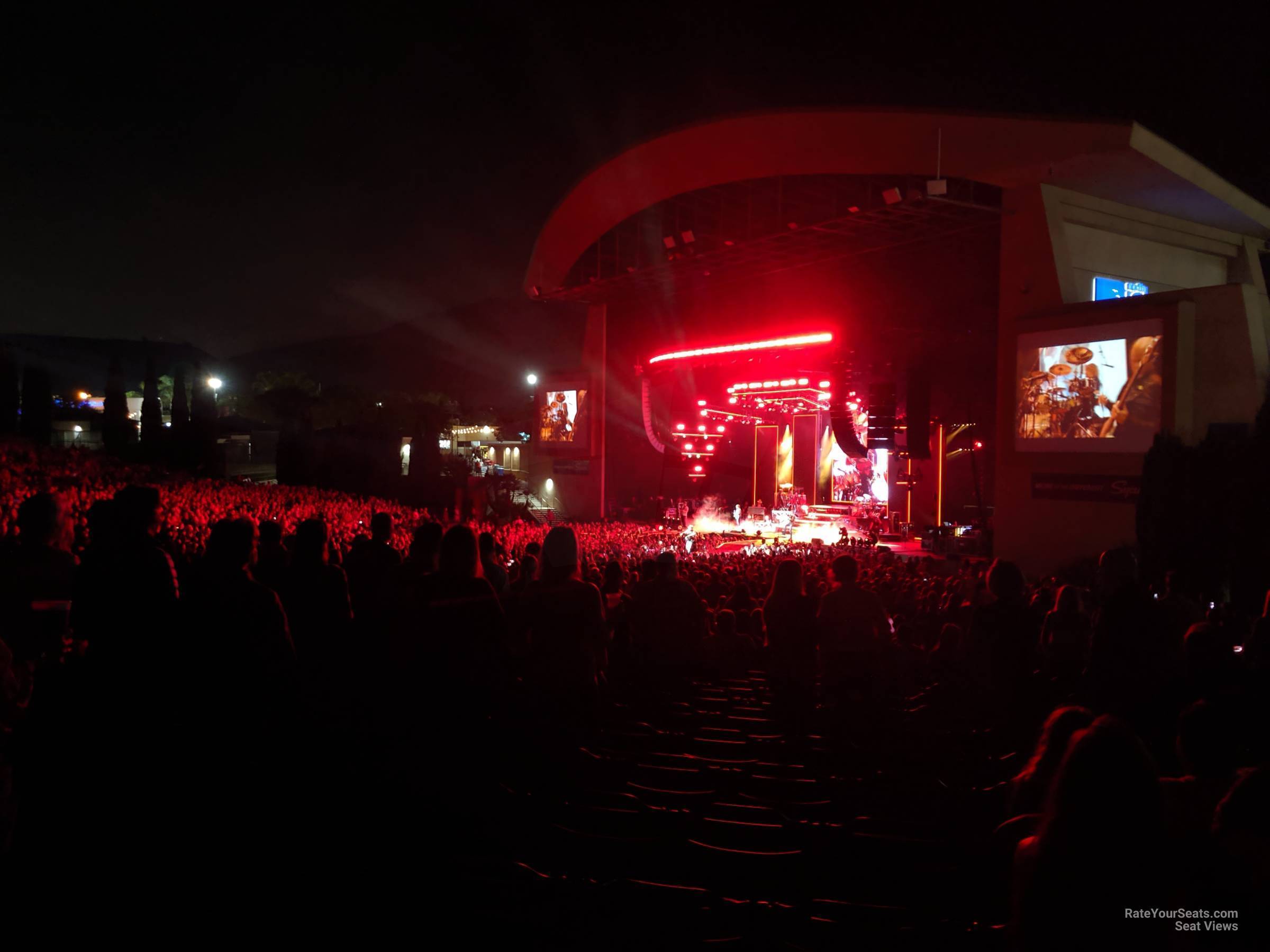 section 201, row p seat view  - north island credit union amphitheatre (chula vista)