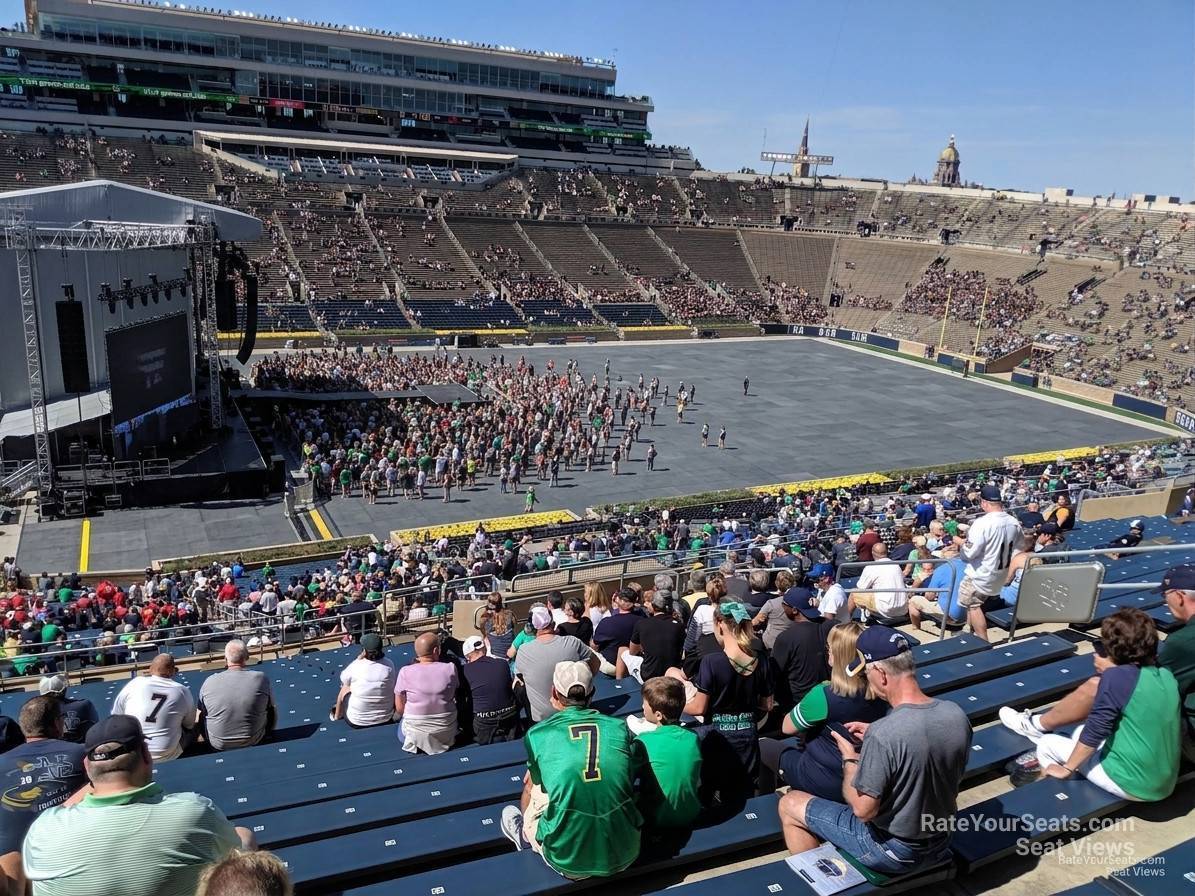 section 113, row 26 seat view  for concert - notre dame stadium