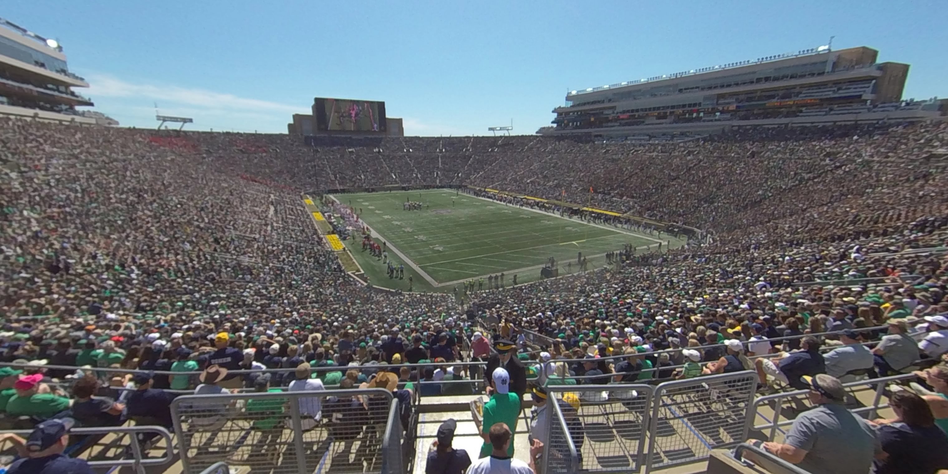 section 103 panoramic seat view  - notre dame stadium