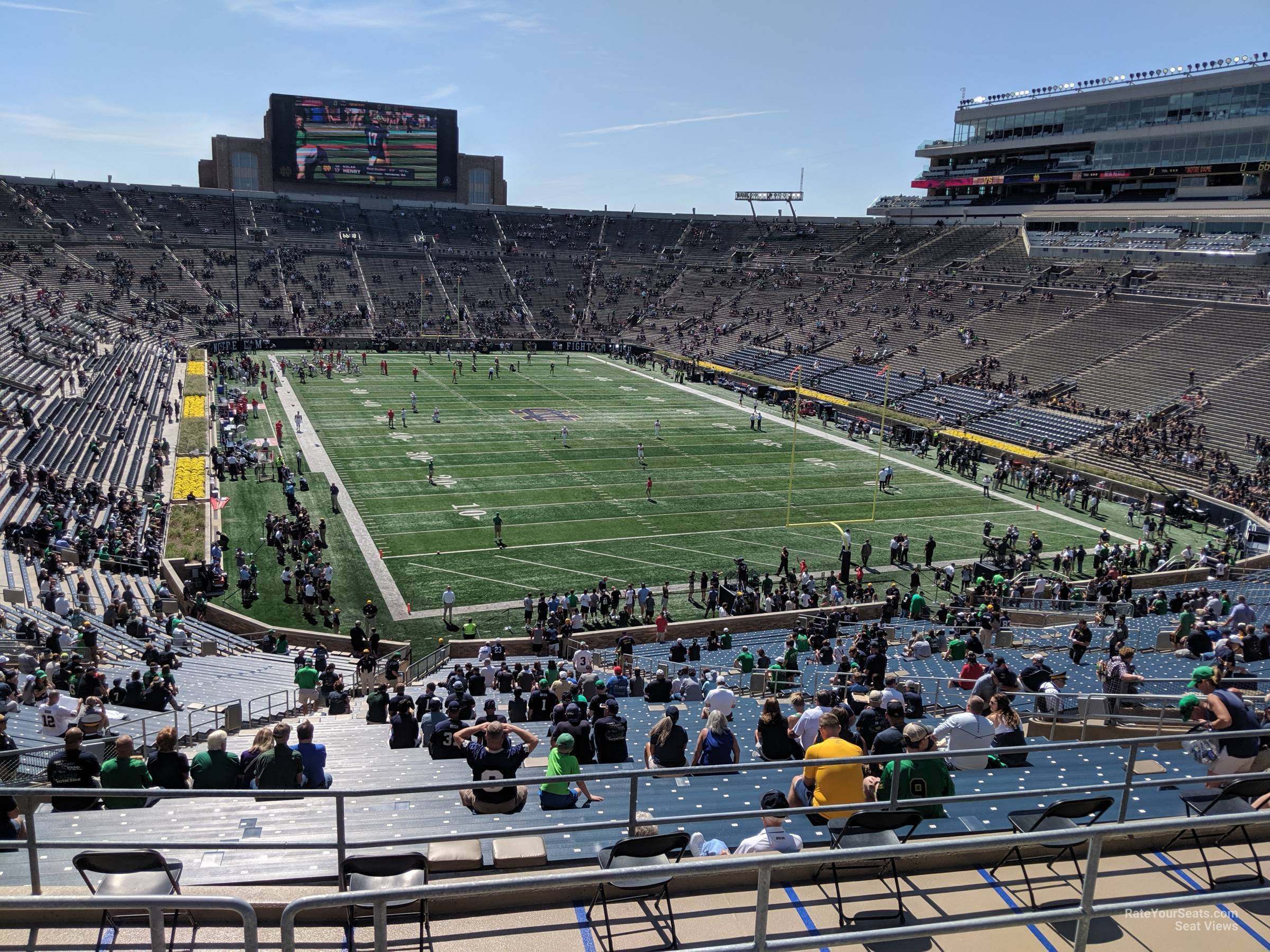 section 103, row 6 seat view  for football - notre dame stadium