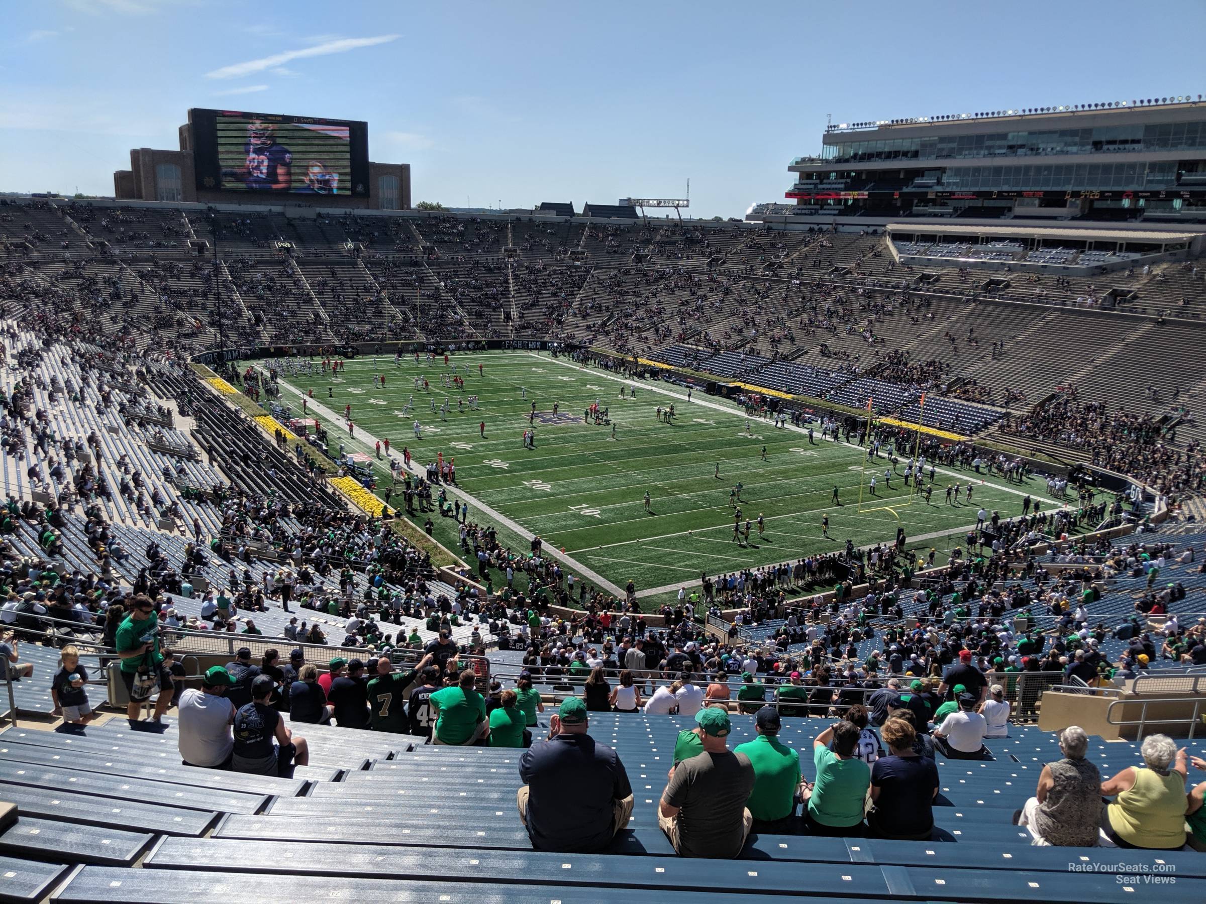 section 104, row 26 seat view  - notre dame stadium