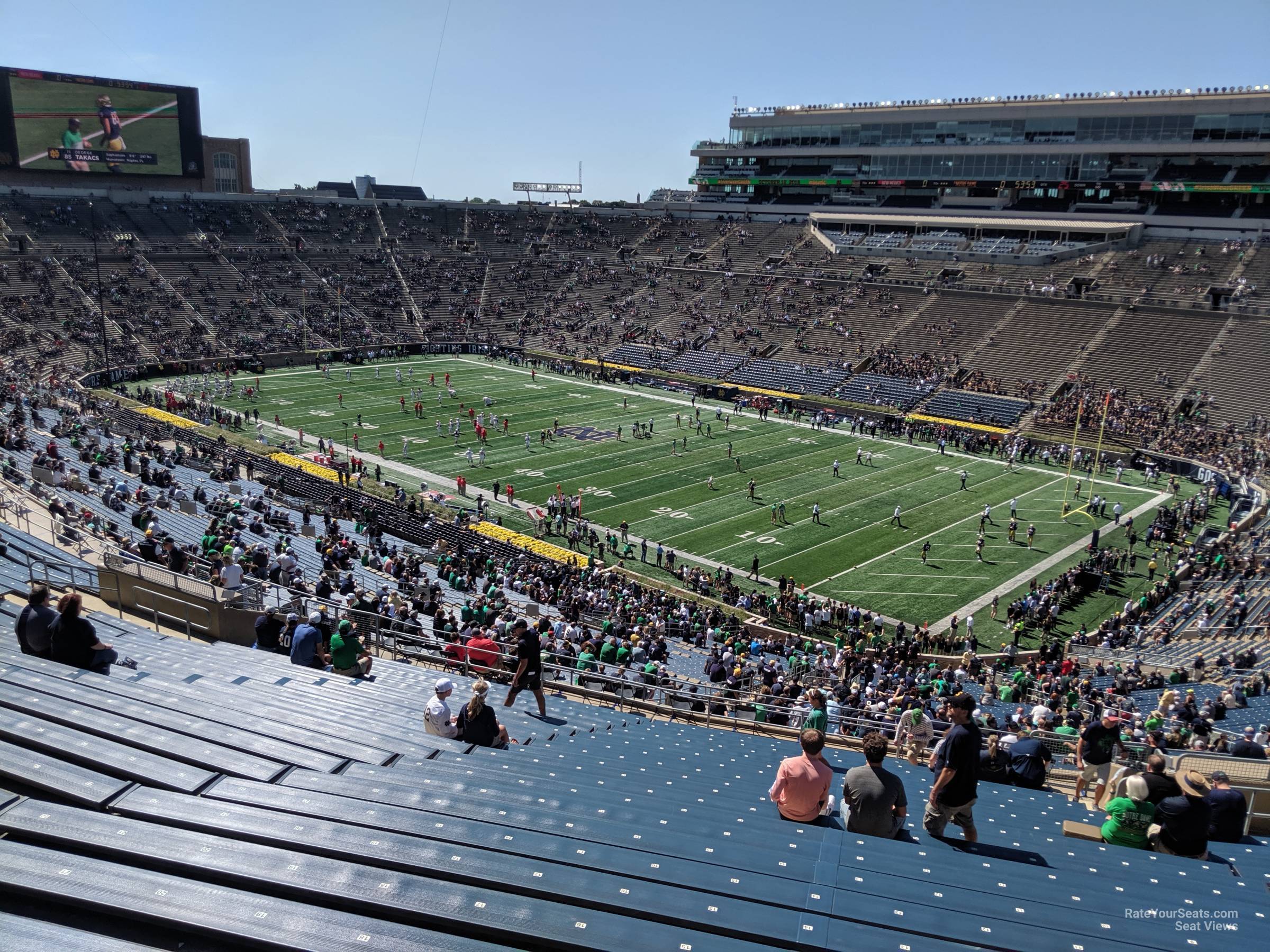 section 106, row 26 seat view  - notre dame stadium