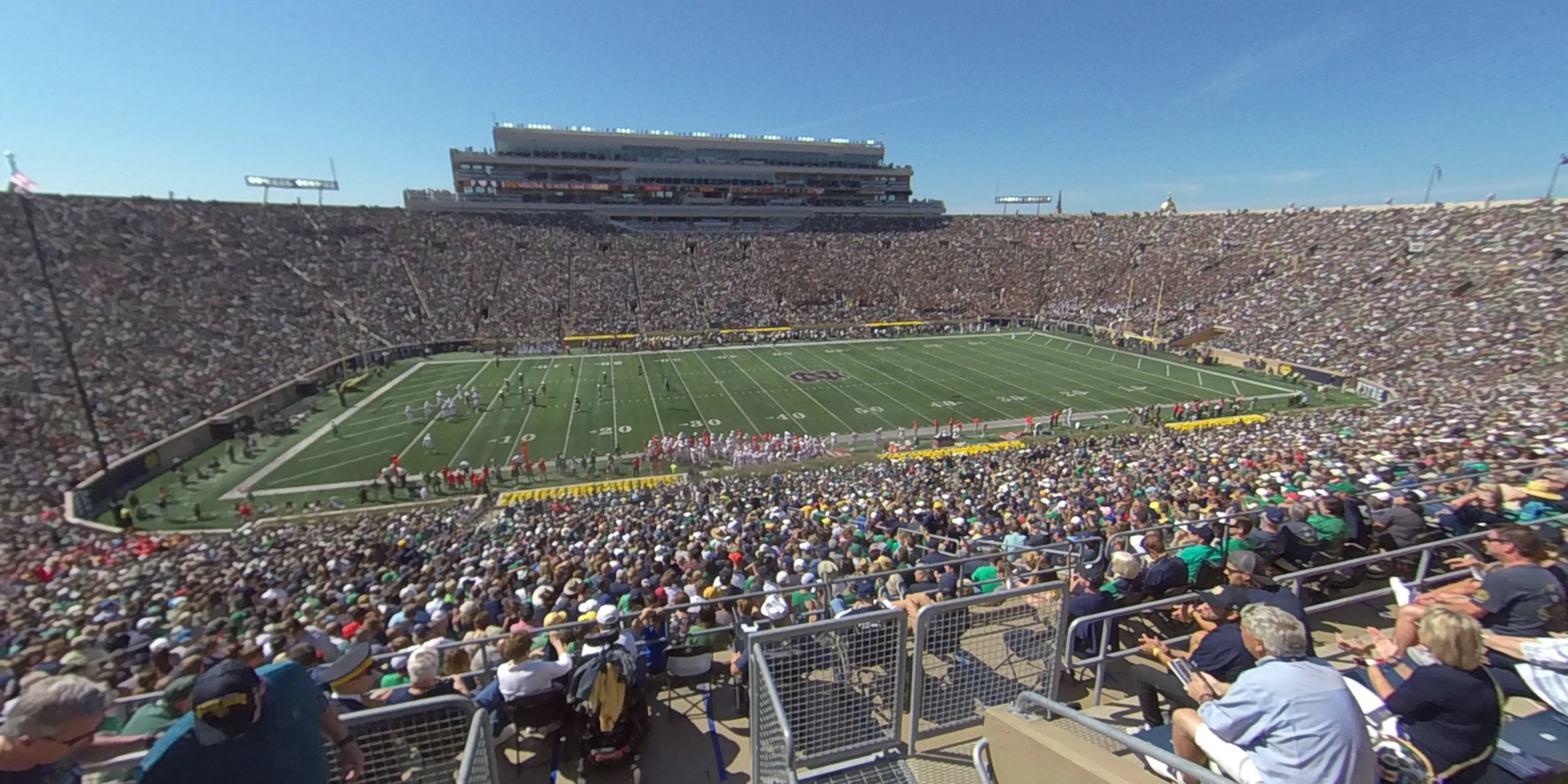 section 111 panoramic seat view  - notre dame stadium